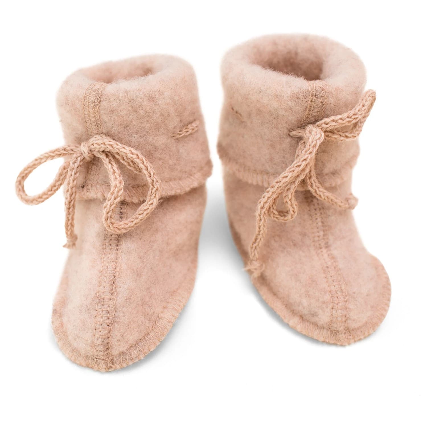 Калцуни за колоездачни обувки Engel Baby Booties with Ribbon Slippers - Sand Melange