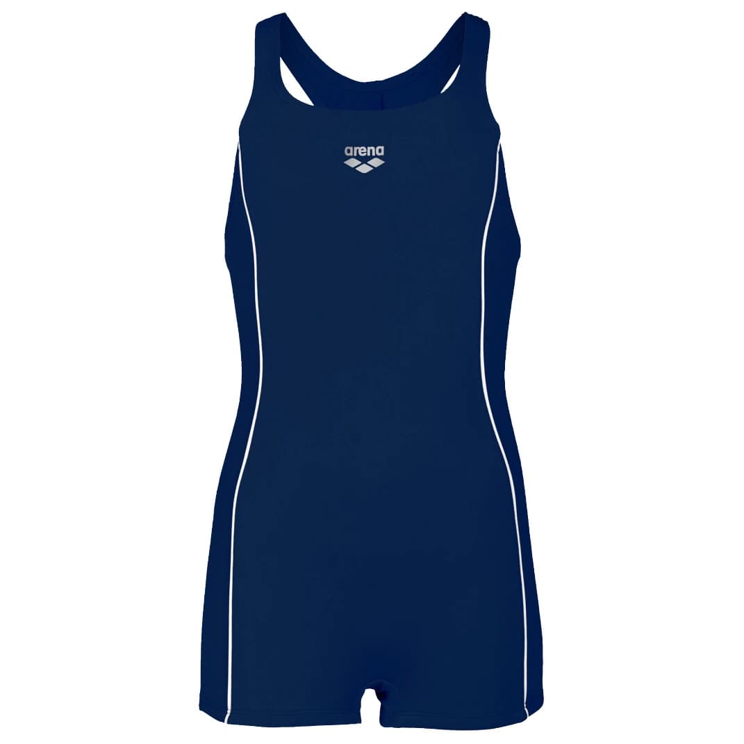 Бански костюм Arena Girl's Finding Swimsuit - Navy / White