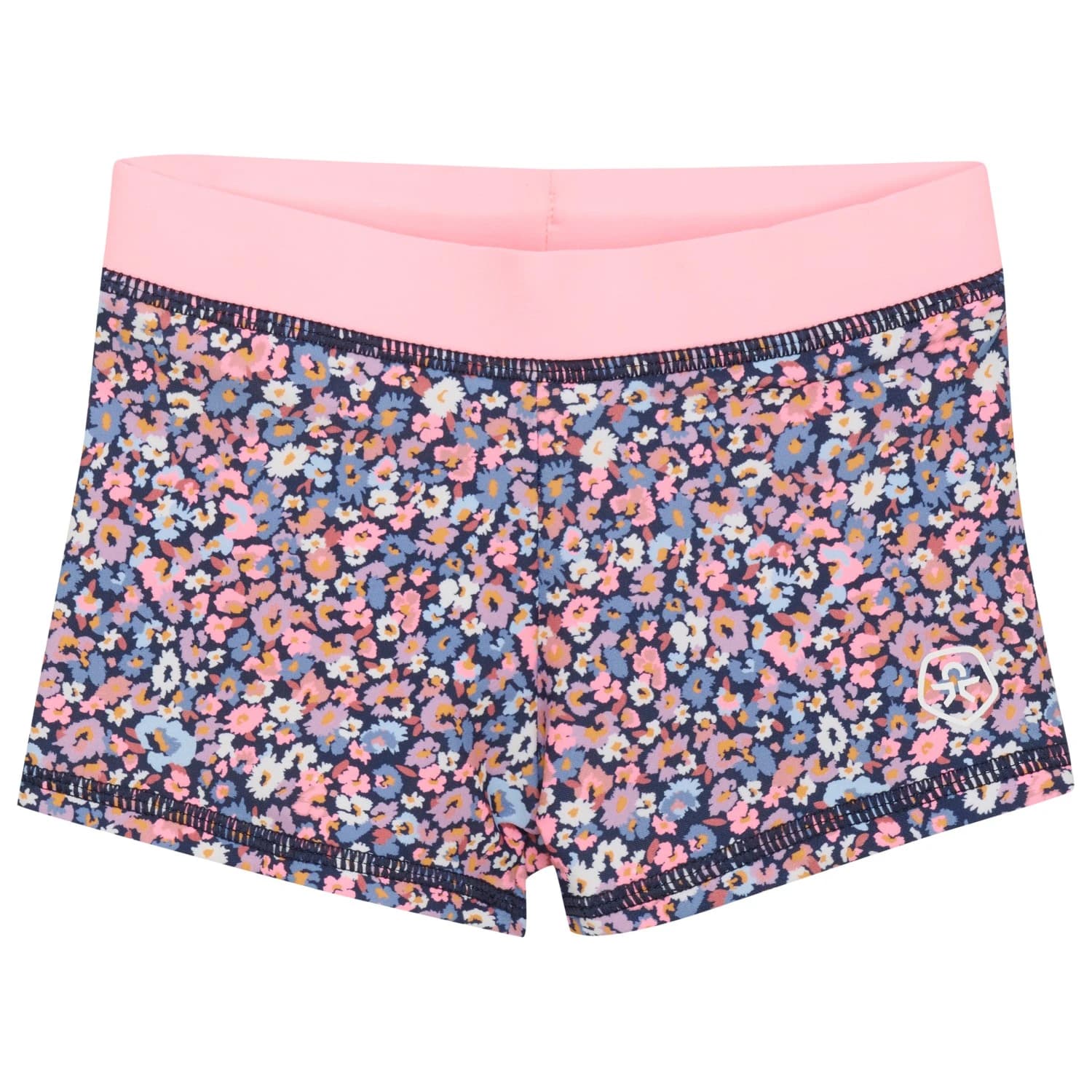 Детски бански шорти от ликра Color kids Baby Trunks AOP Lycra - Salmon Rose