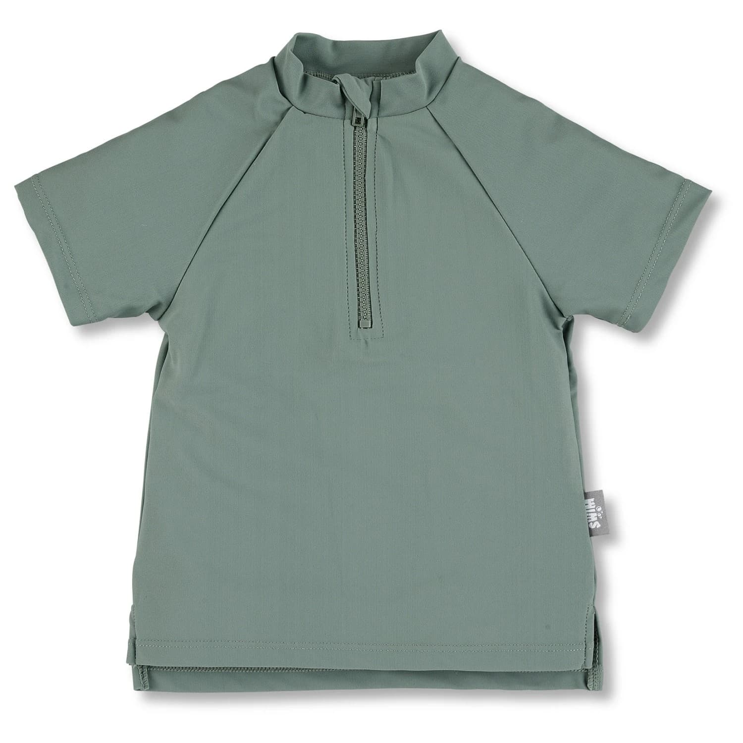 Детска плажна тениска от ликра Sterntaler Kid's Short-Sleeve Swim Shirt Half Zip Lycra - Matte Green