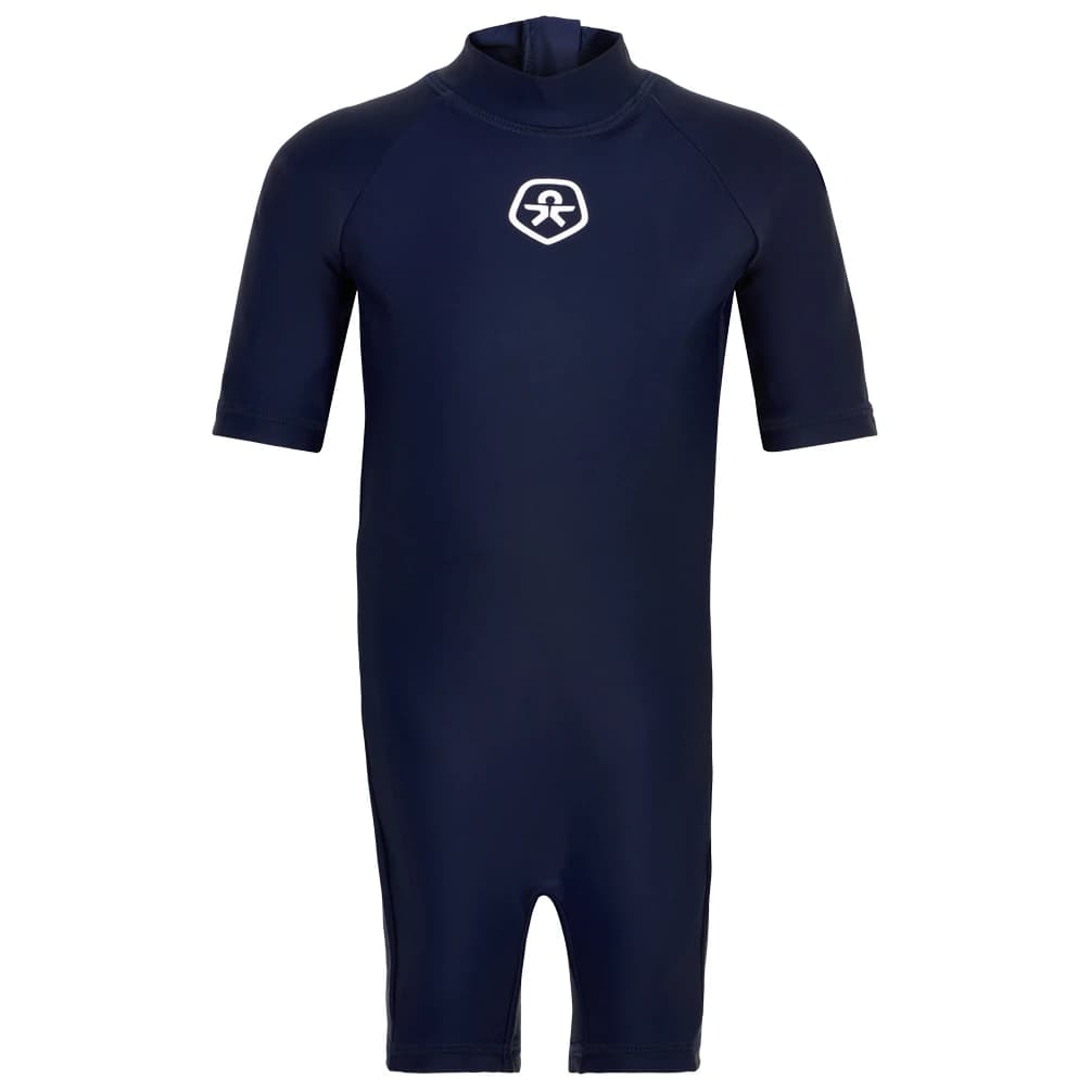 Детски цял бански от ликра (UV защита) Color Kids Kid's Suit S/S Lycra - Dress Blues