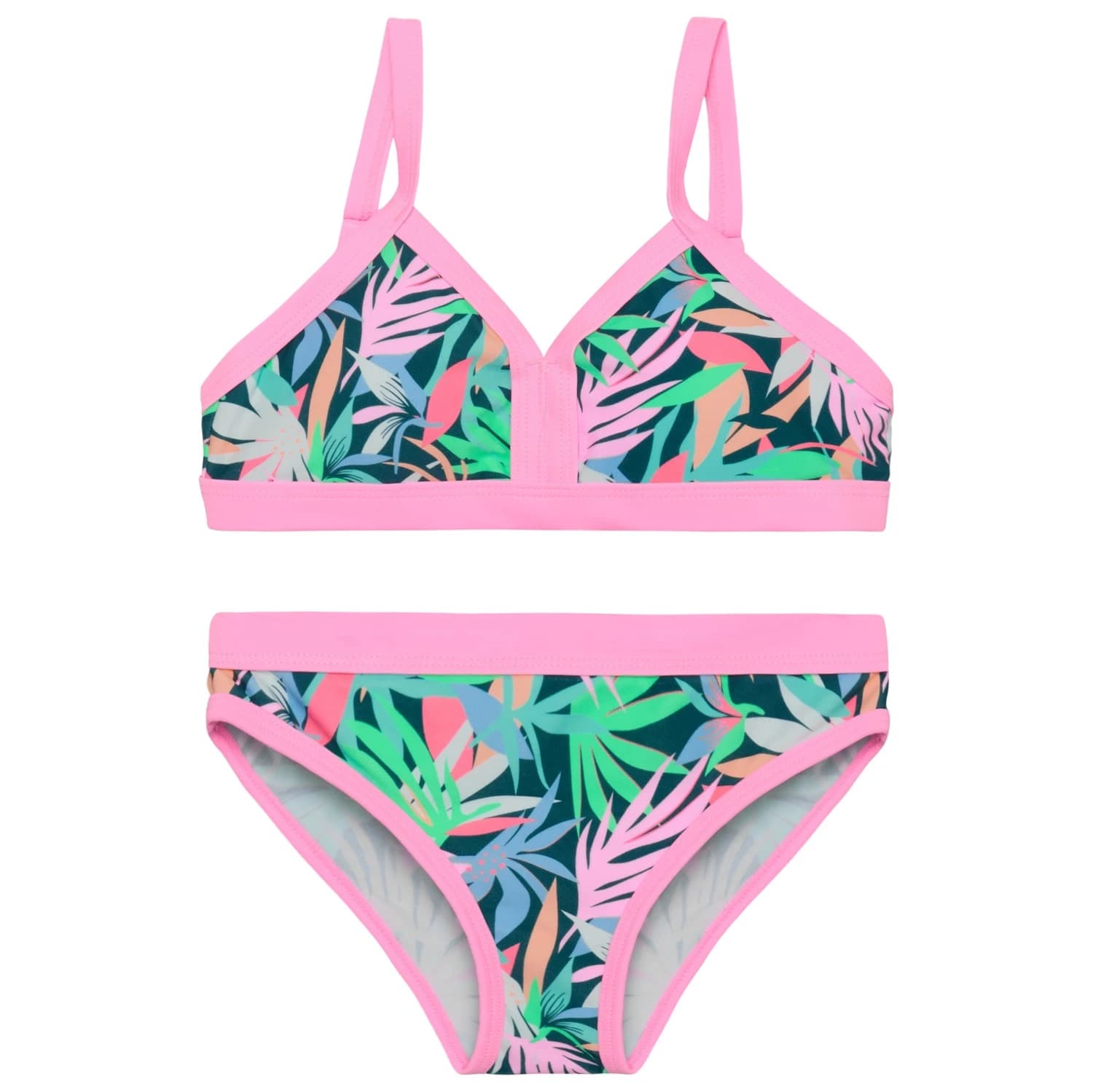 Детски комплект бикини Color Kids Kid's Junior Bikini AOP Bikini - Begonia Pink