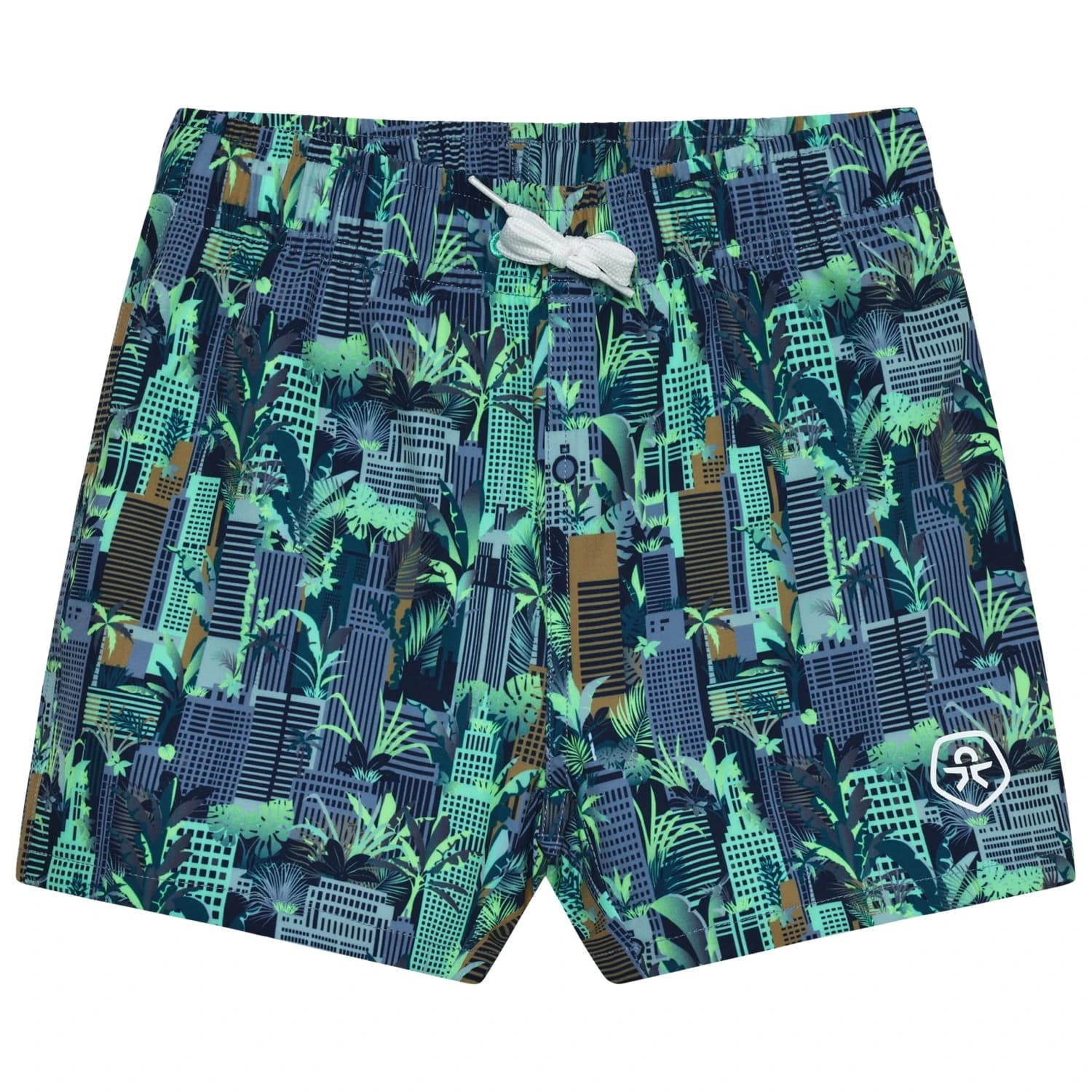 Детски бордшорт Color Kids Kid's Swim Shorts AOP Boardshorts - Cabbage