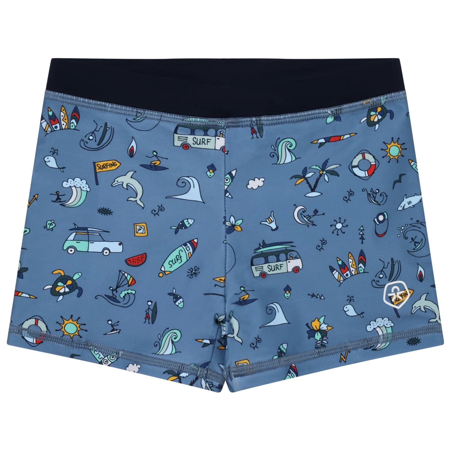 Детски бански слипове Color Kids Kid's Swim Trunks AOP Swim brief - River Blue