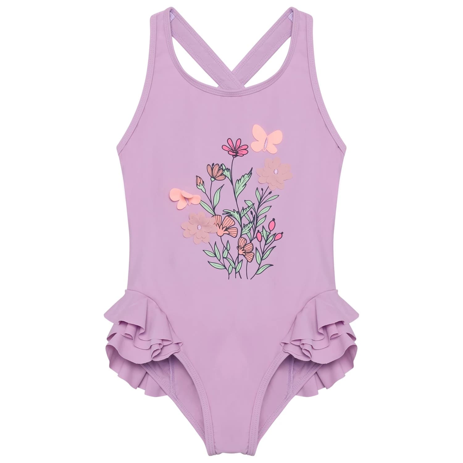 Детски бански костюм Color Kids Kid's Swimsuit with Application Swimsuit - Lavender Mist