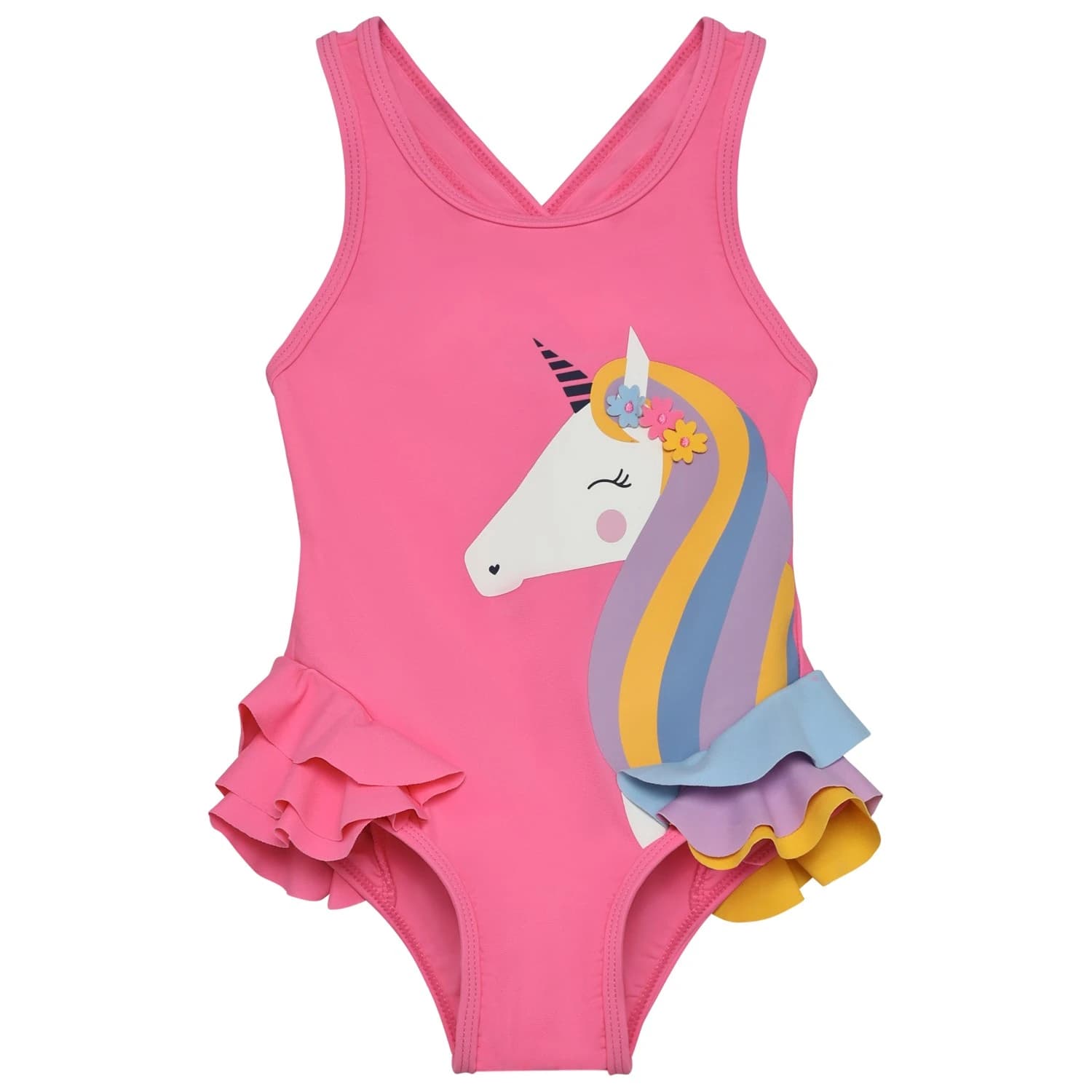 Детски бански костюм Color Kids Kid's Swimsuit with Application Swimsuit - Pink Lemonade