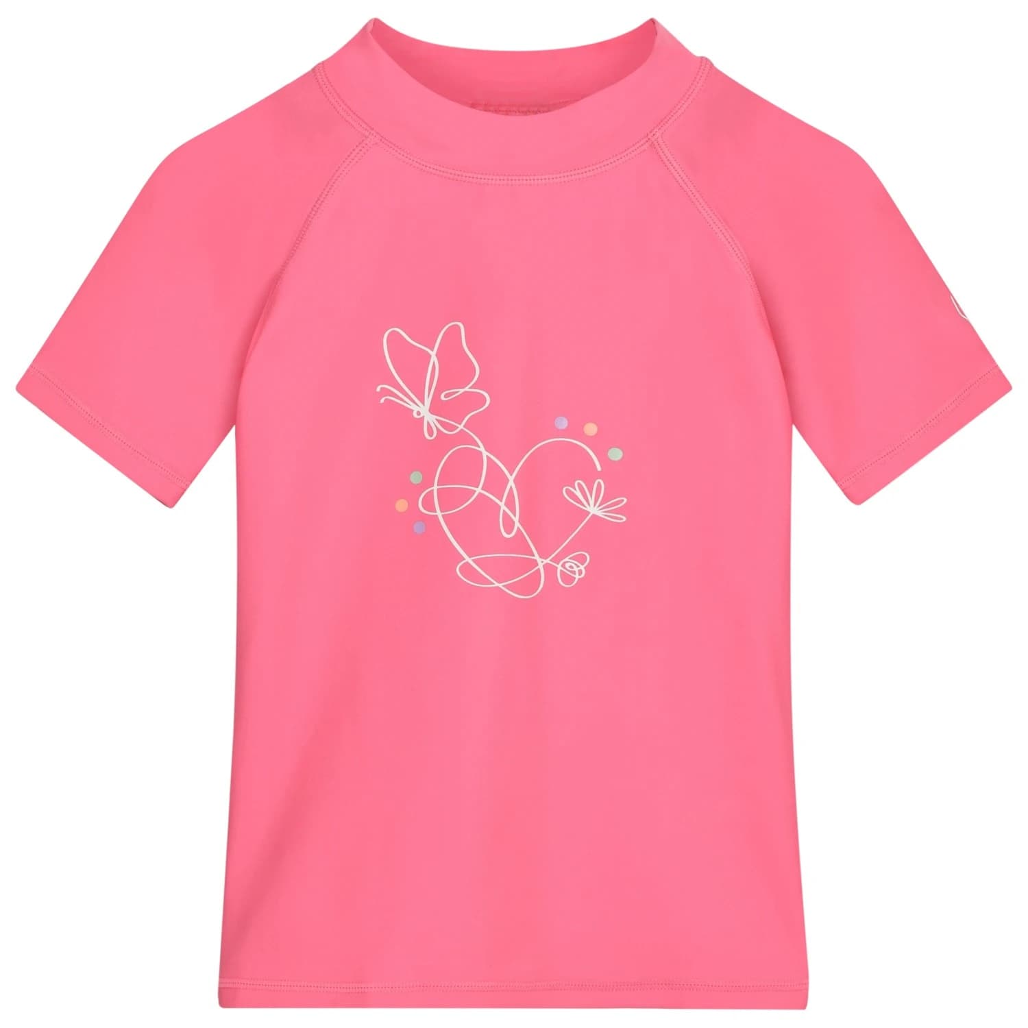 Детска плажна тениска от ликра Color Kids Kid's T-Shirt with Print Lycra - Pink Lemonade