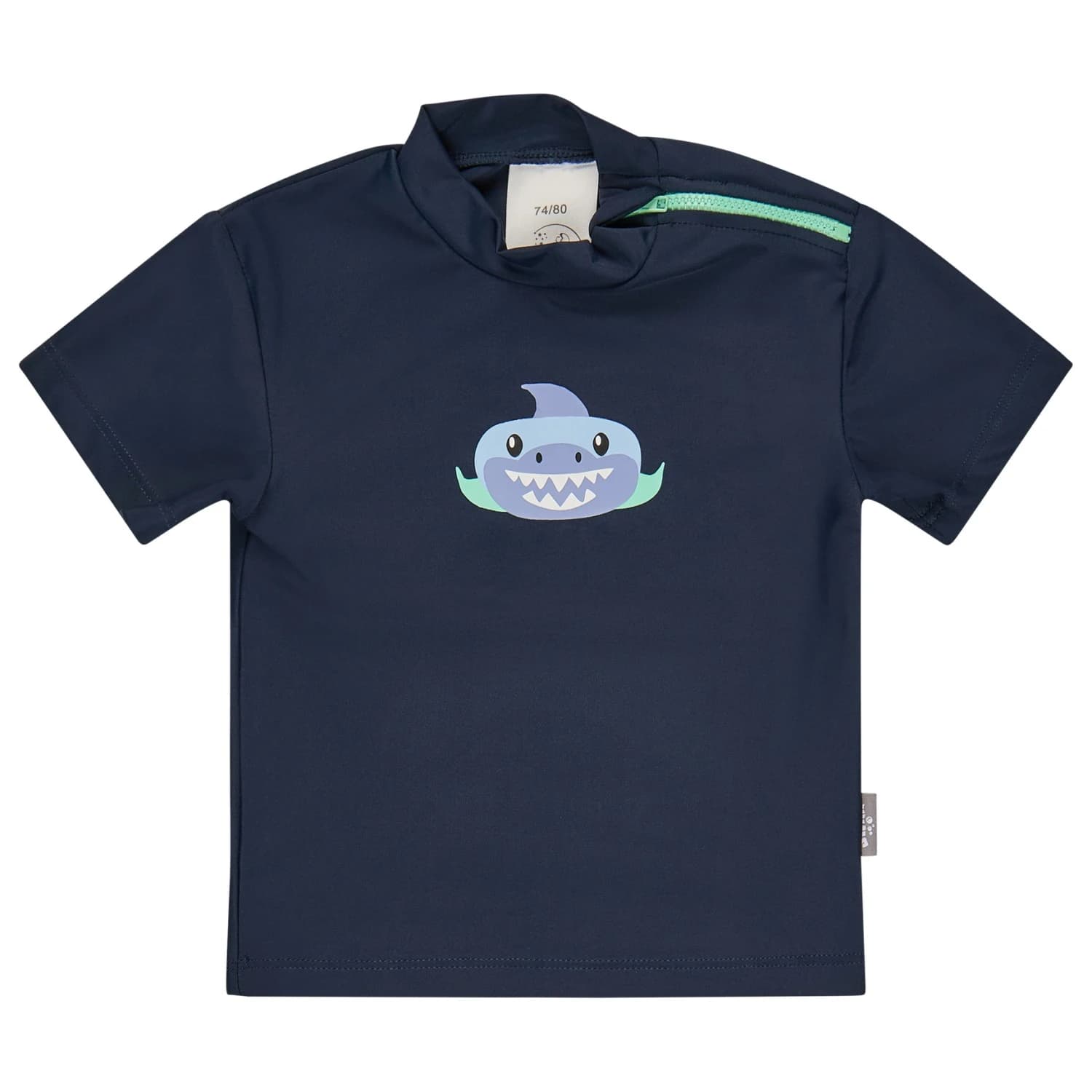 Детска плажна тениска от ликра Sterntaler Kid's Short-Sleeve Swim Shirt Shark Lycra - Marine