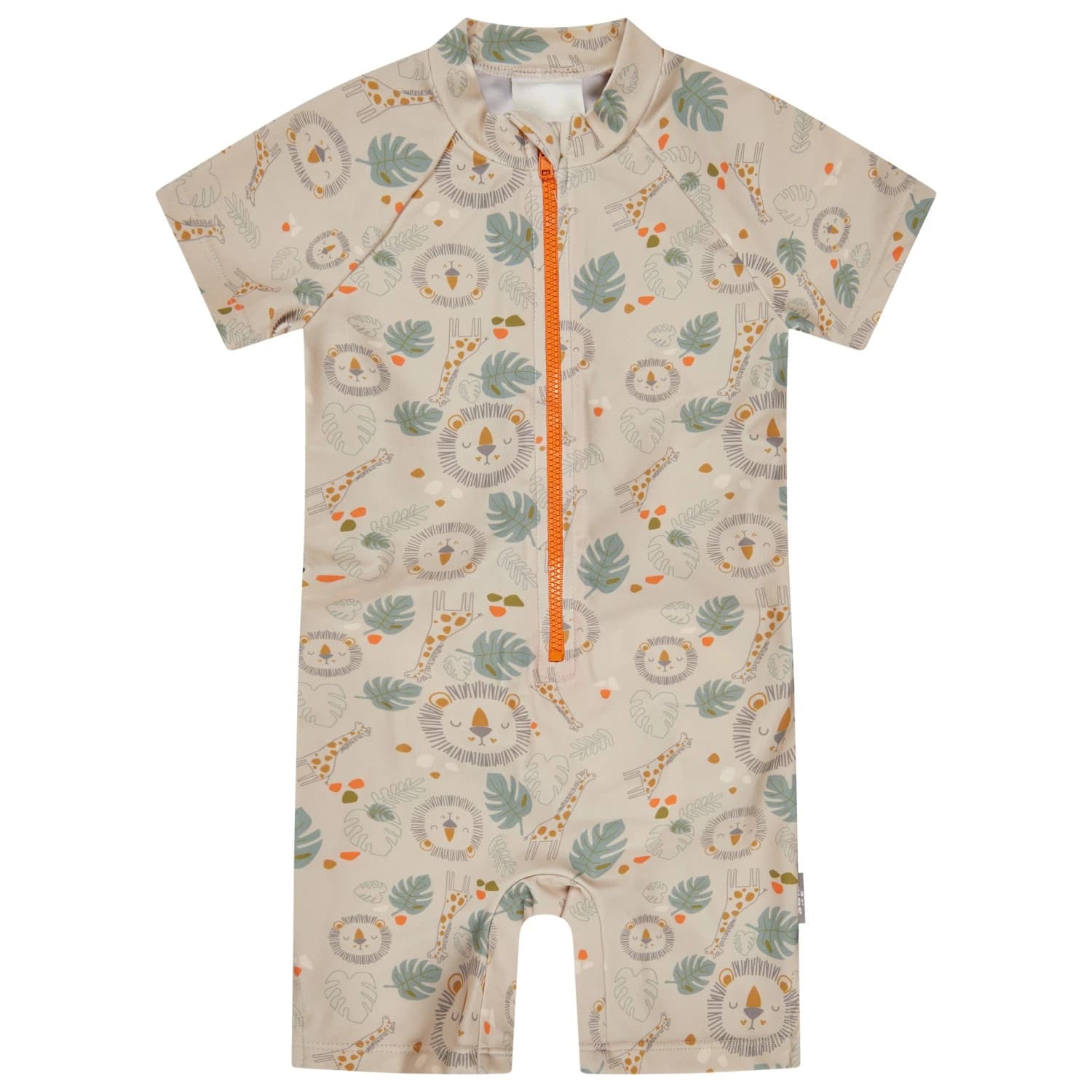 Детски цял бански от ликра (UV защита) Sterntaler Kids' Swimsuit Safari Lycra - Beige