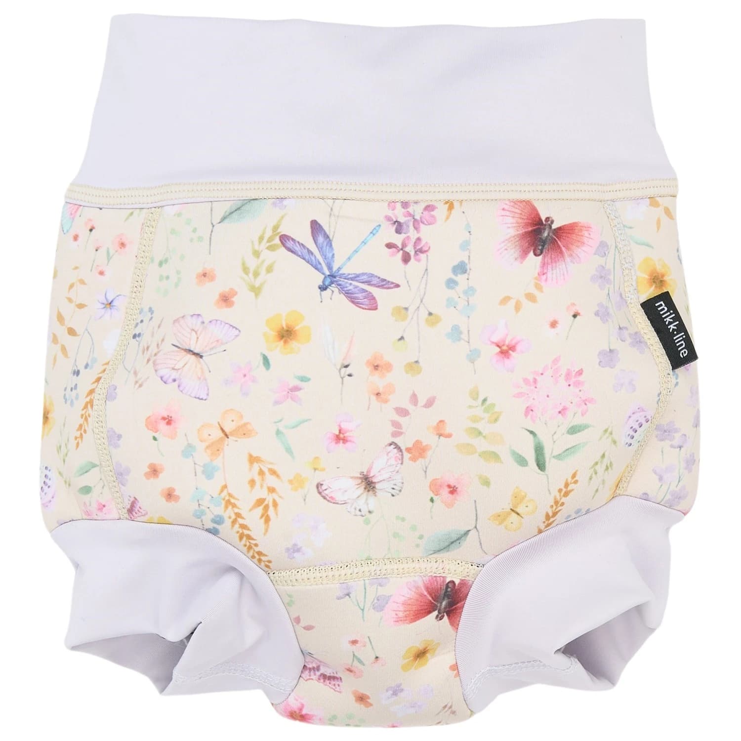 Детски бански слипове Mikk-Line Kid's Swim Baby Pant Frill AOP Swim brief - Butterfly AOP