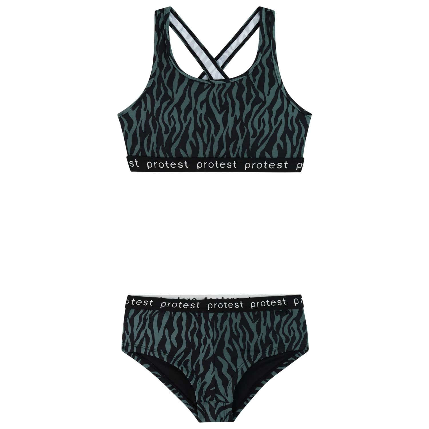 Детски комплект бикини Protest Kid's PRTMonicas Bikini - Laurel Green