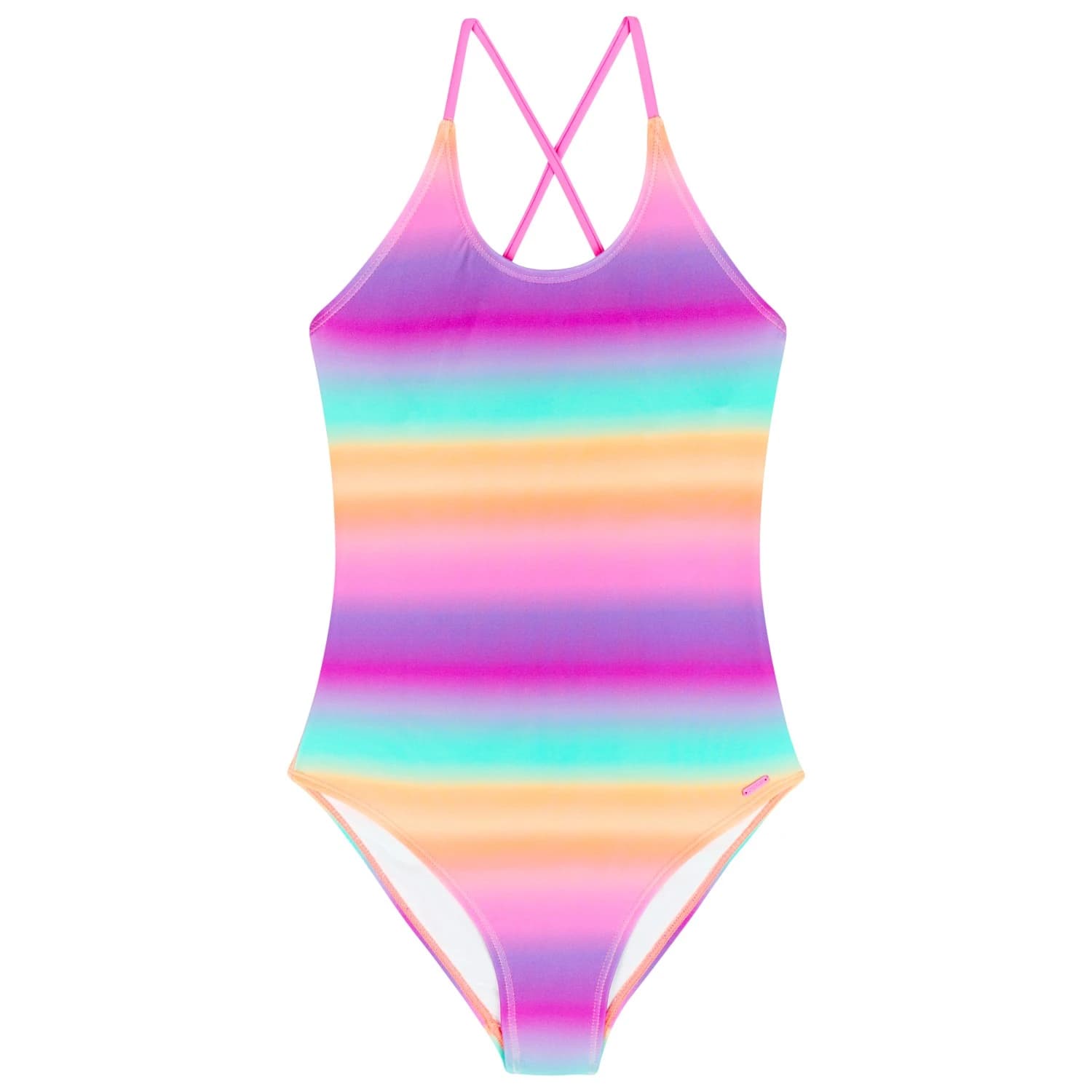 Детски бански костюм Protest Kid's PRTRainbow Swimsuit - Shocking Orange