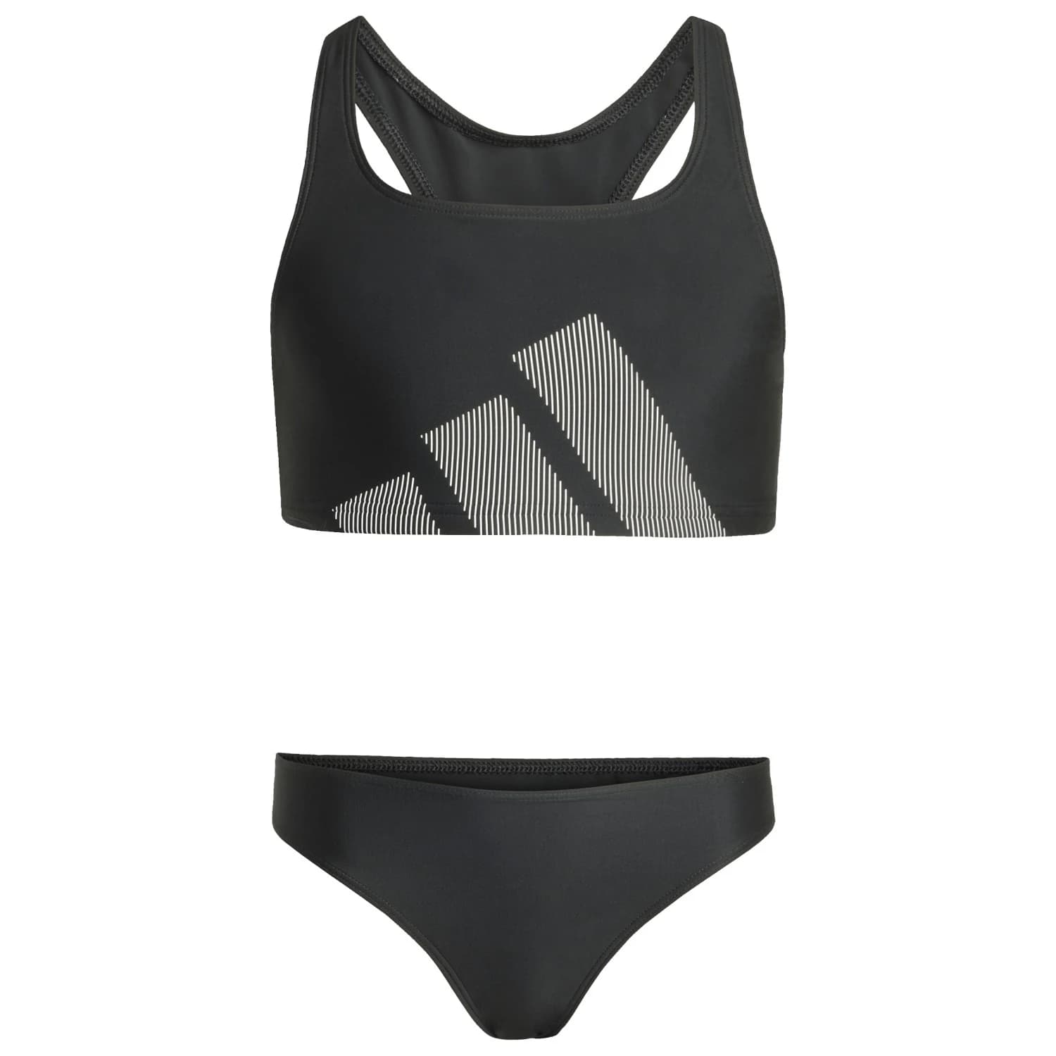 Детски комплект бикини adidas Kid's 3 Bar Logo Bikini Set Bikini - Black