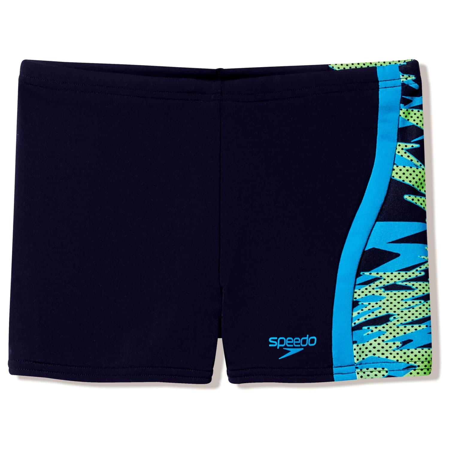 Детски бански слипове Speedo Kid's Hyperboom Splice Aquashort Swim brief - Anthracite / Hyper Teal