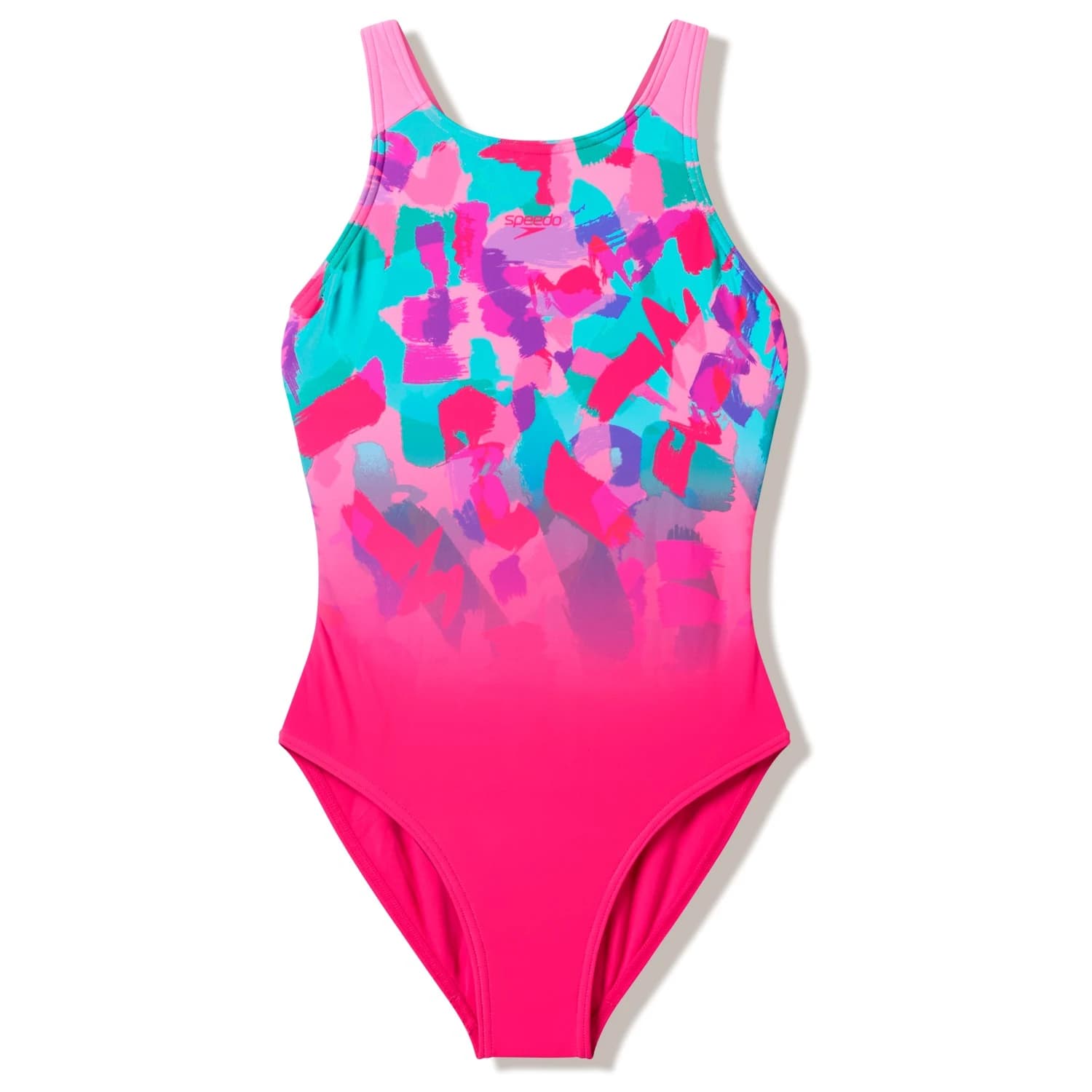 Детски бански костюм Speedo Kid's Print Pulseback Swimsuit - Blush Pink