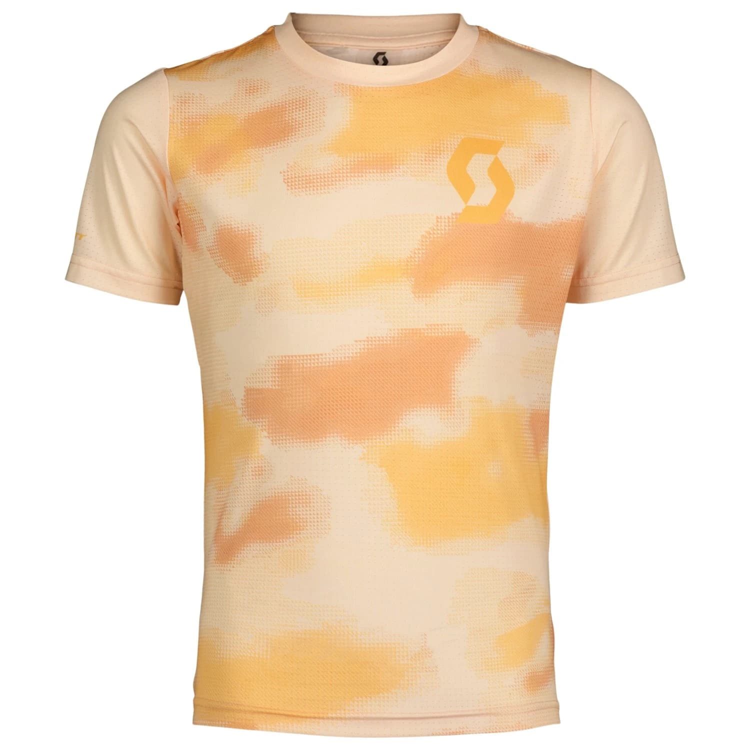 Детска фланелка с къс ръкав за колоездене Scott Kid's Tee Trail Vertic 10 S/S Cycling jersey - Sugar Pink / Biscuit Beige