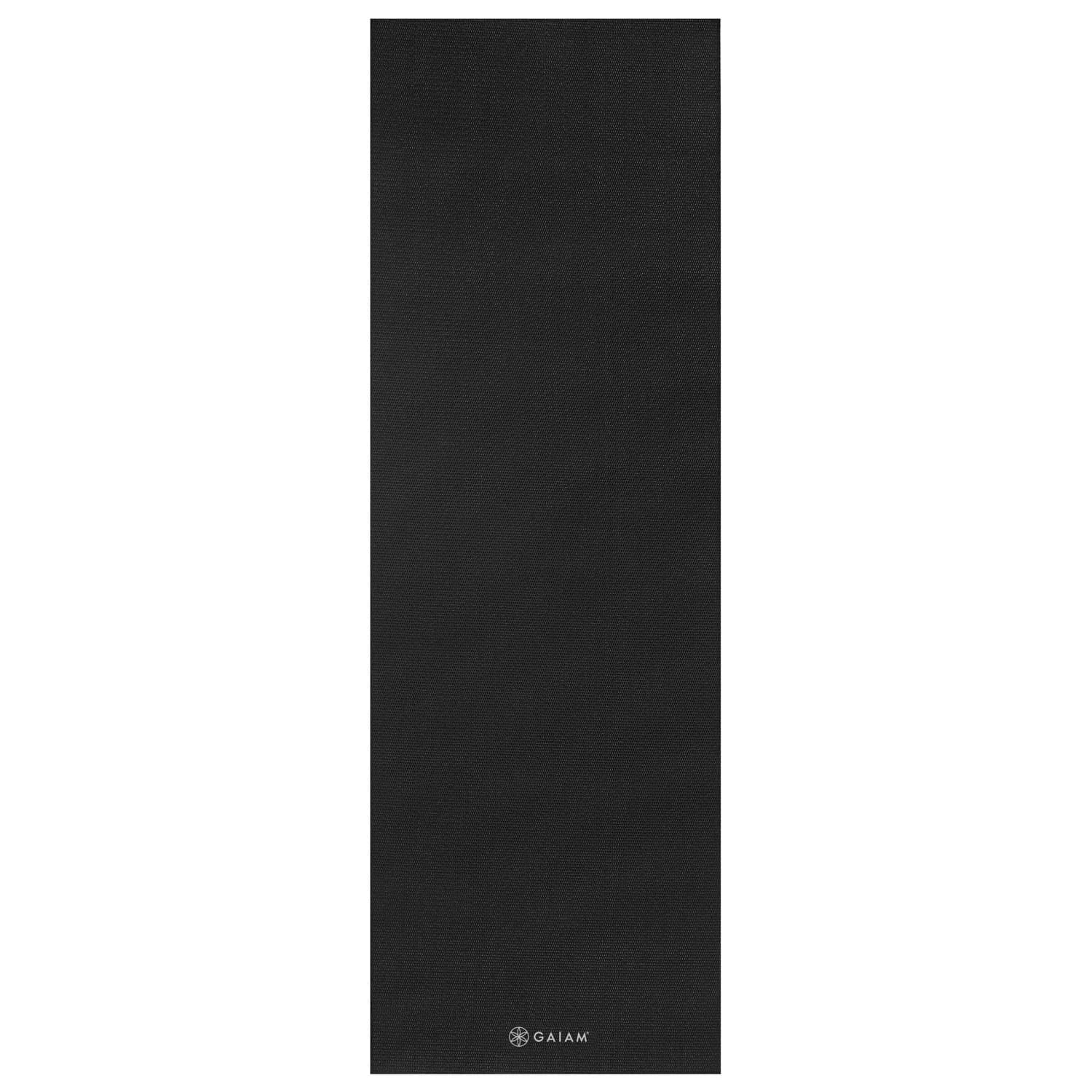 Постелка за йога Gaiam Yoga Mat 6 mm Solid Yoga mat - Black