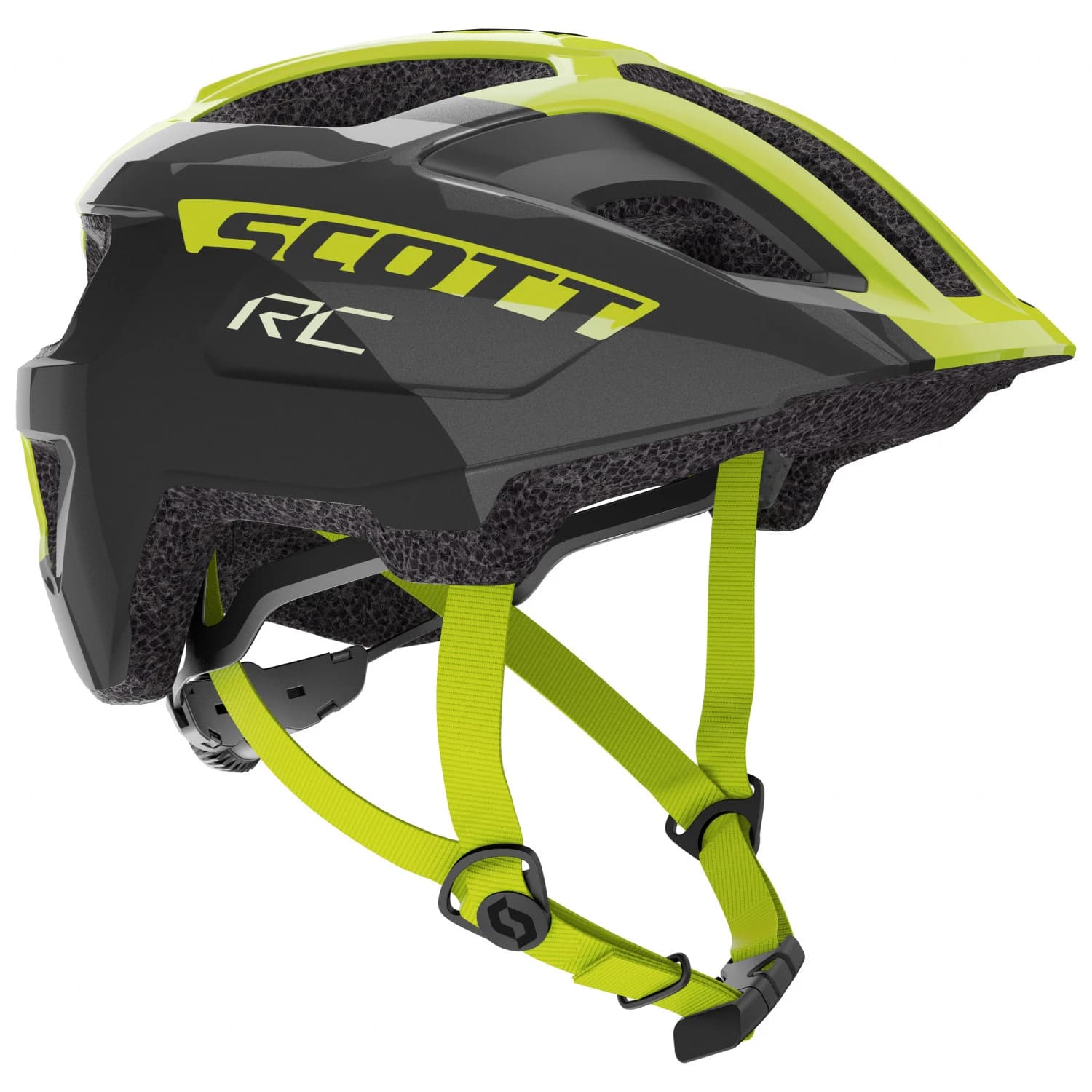 Детска каска за планинско колоездене Scott Kid's Helmet Spunto (Ce) Junior Bike helmet - Black / Radium Yellow RC