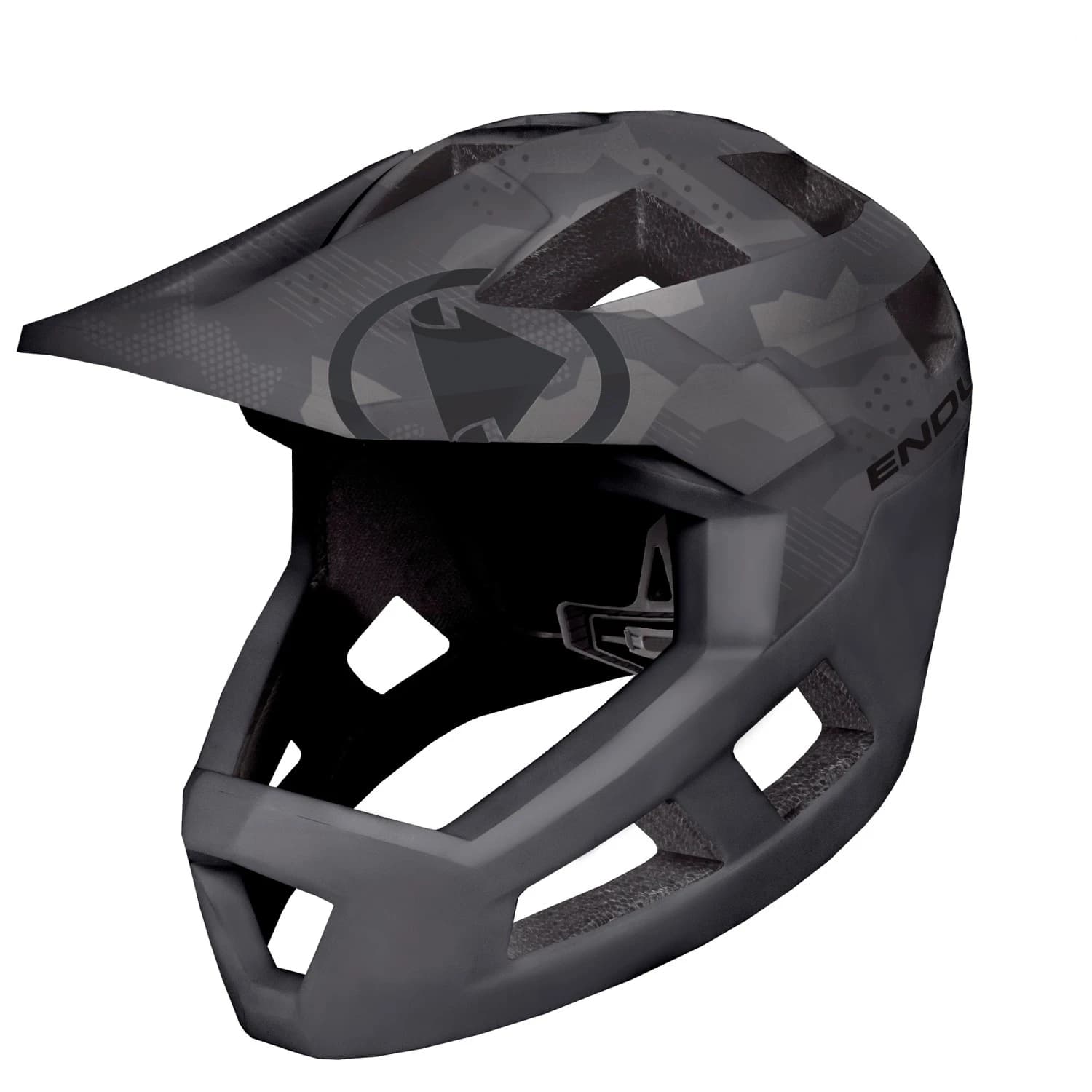 Детска full Face каска Endura Kid's Singletrack Vollvisierhelm Bike helmet - Camouflage / Grau