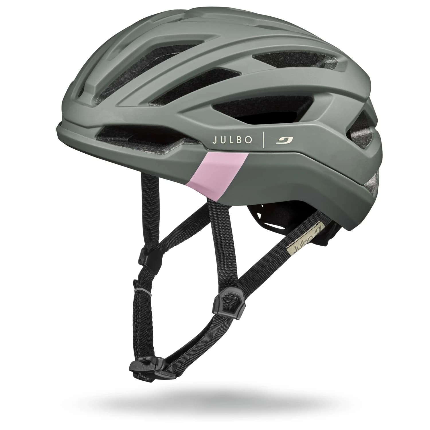 Каска за шосейно колоездене Julbo Fast Lane Bike helmet - Green Army / Rose