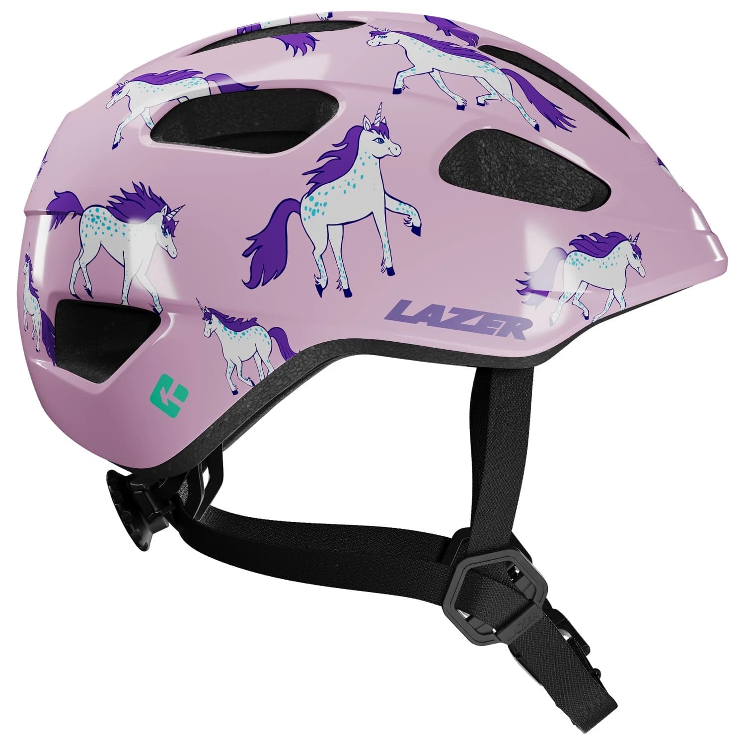 Детска каска за велосипед Lazer Kid's Nutz 2.0 KinetiCore Bike helmet - Unicorns