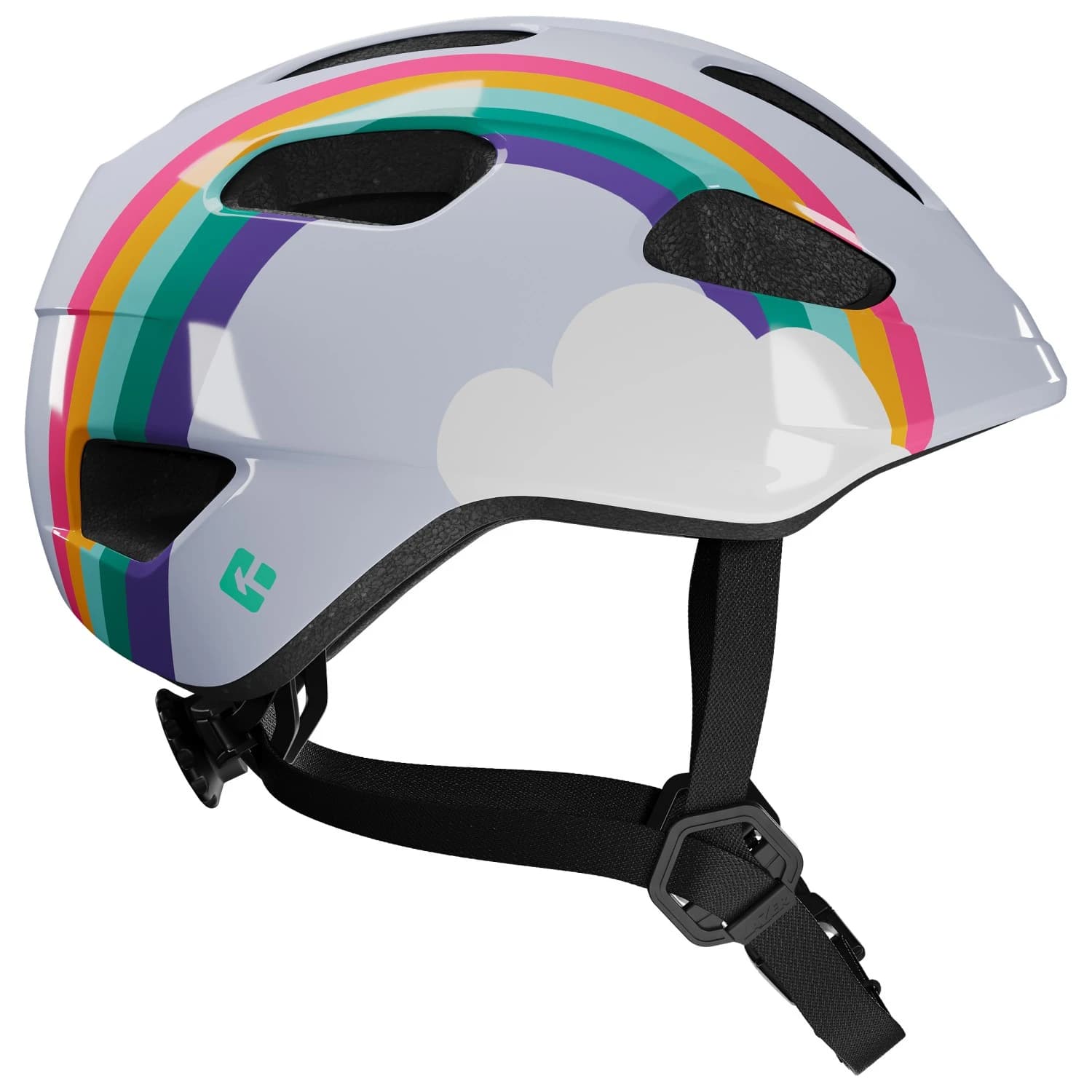 Детска каска за велосипед Lazer Kid's Pnut 2.0 KinetiCore Bike helmet - Rainbow