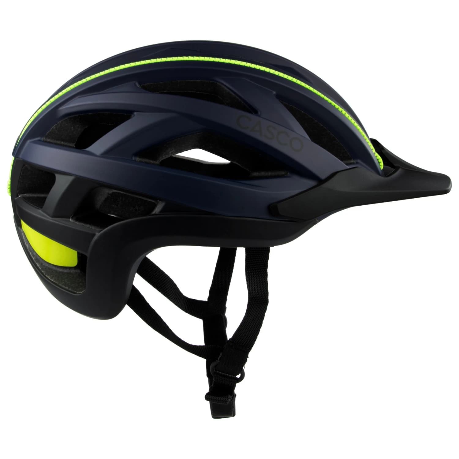 Каска за велосипед CASCO Cuda Bike helmet - Blue / Neon Yellow
