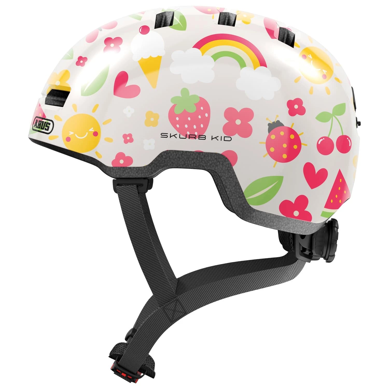 Детска каска за велосипед Abus Kid's Skurb Bike helmet - Cream Summer