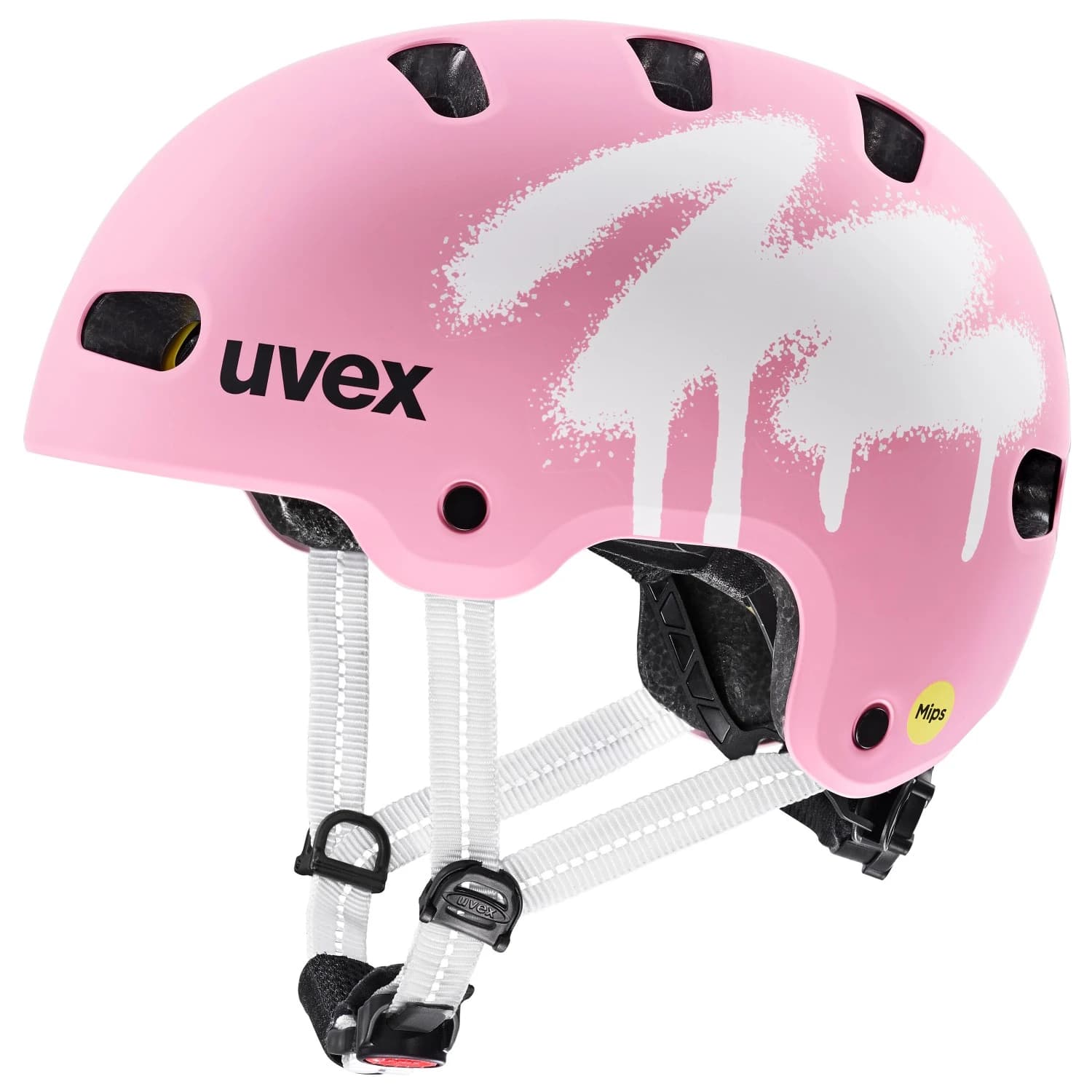 Детска каска за велосипед Uvex Kid 4 Style Mips Bike helmet - Spray Strawberry Matt