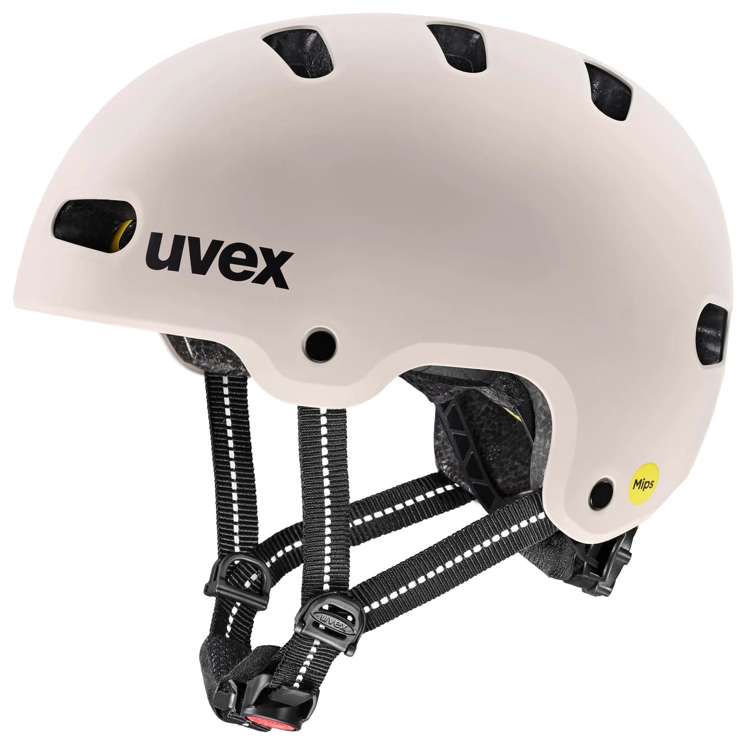Детска каска за велосипед Uvex Kid 4 Style Mips Bike helmet - Warm Grey Matt