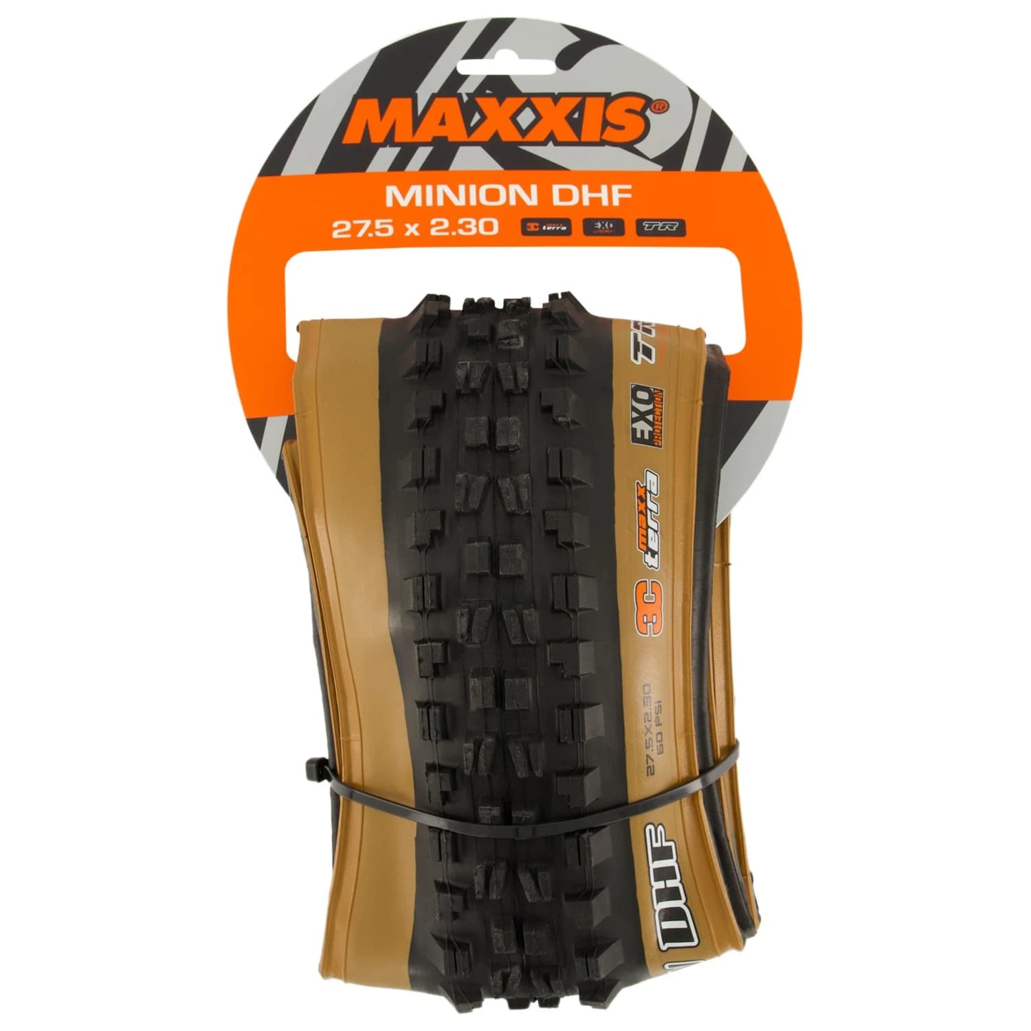 Гума за планинско колоездене Maxxis Minion DHF TW 27,5'' (58-584) 3C MxTrra EXO TR Bicycle tire - Tanwall