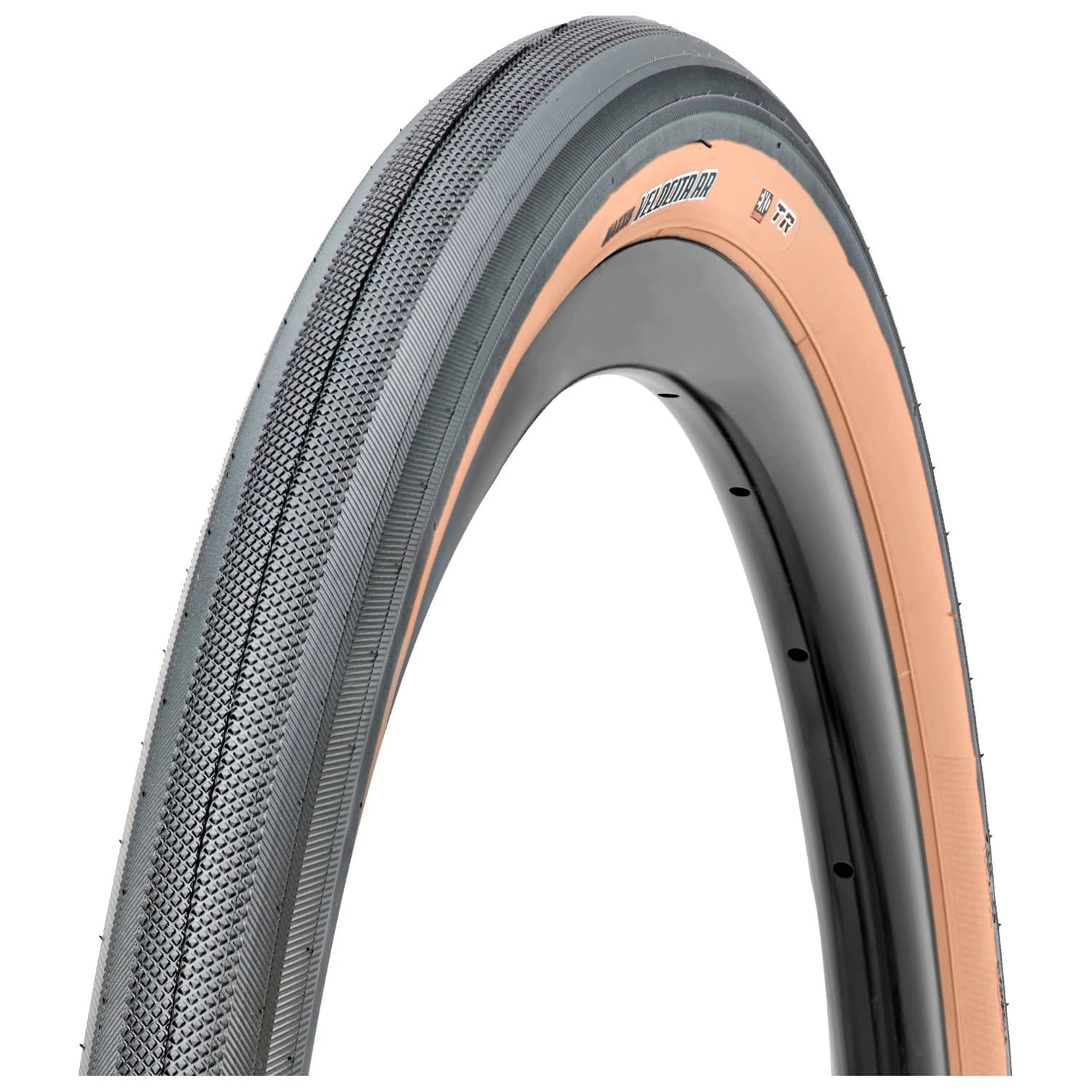 Велосипедна гума Maxxis Velocita Tanwall 700x40C (40-622) EXO TR Bicycle tire - Black