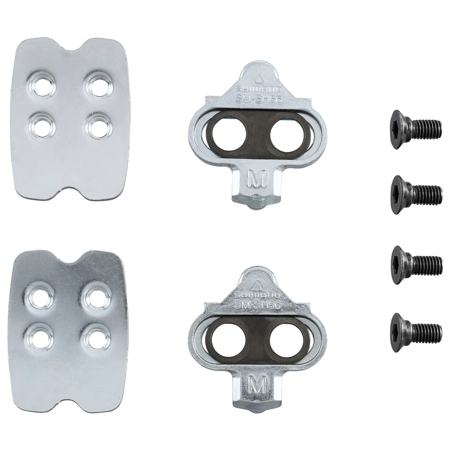 Педали с автомат Shimano Schuhplatten SM-SH56 SPD Cleats - Silver