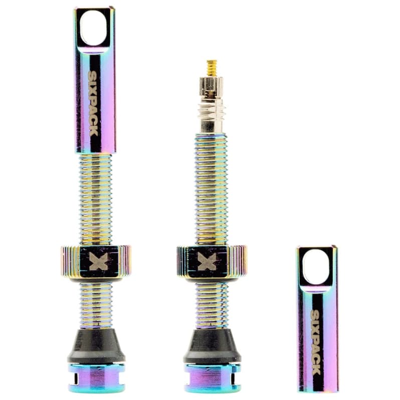 Аксесоар за ремонт на гуми Sixpack racing Tubeless Ventile 44mm Bicycle valve - Oilslick