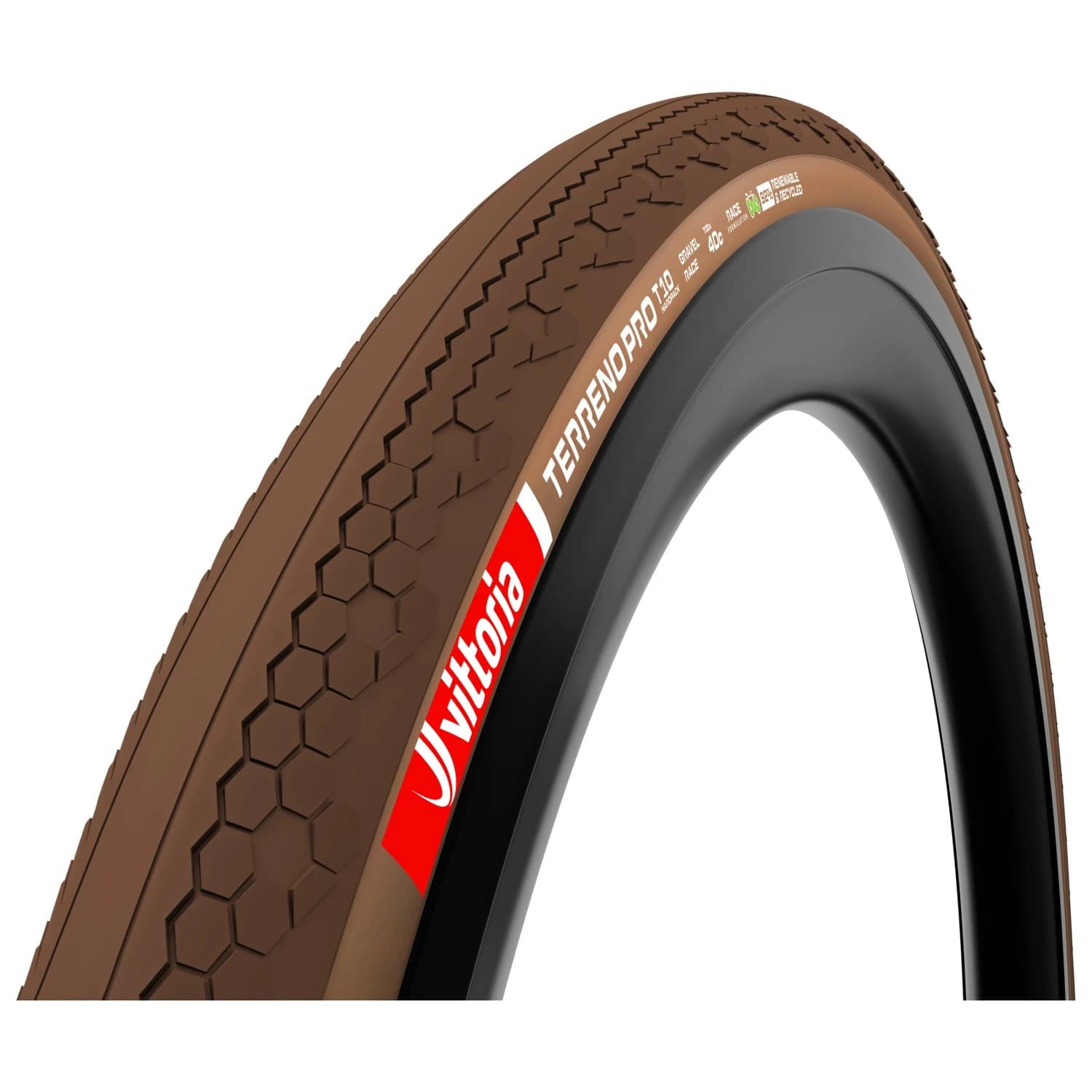 Гума за шосейно колоездене Vittoria Terreno Pro T10 HP GRV Race 28'' (40-622) Fold. Bicycle tire - Brown / Brown