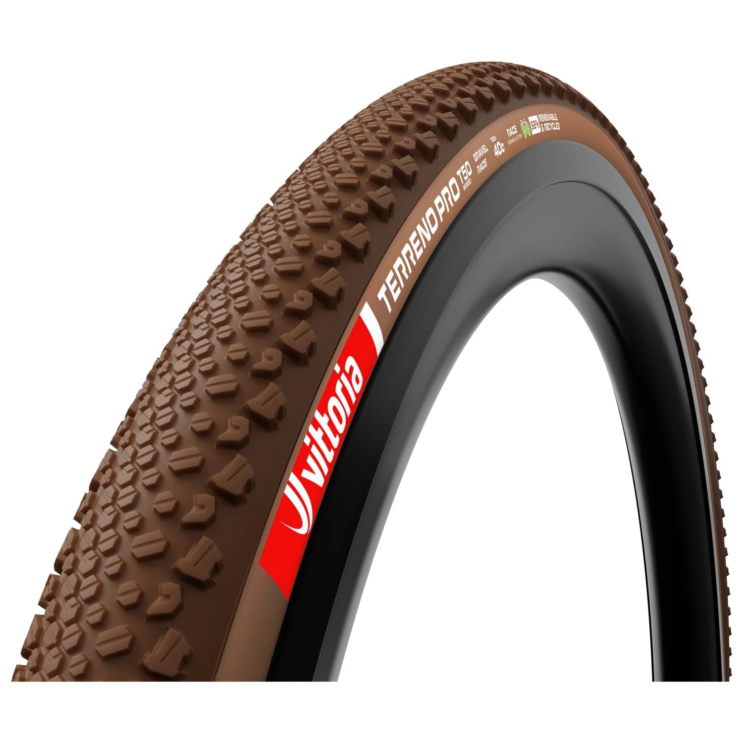 Гума за шосейно колоездене Vittoria Terreno Pro T50 Mixed GRV Race 28''(45-622) Fold. Bicycle tire - Brown