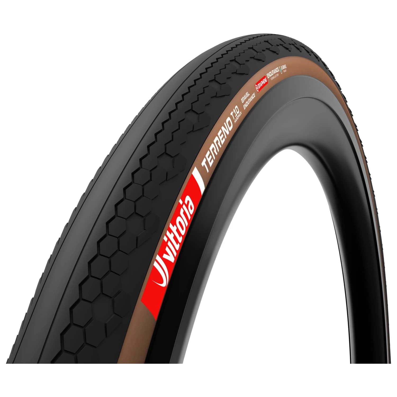 Гума за шосейно колоездене Vittoria Terreno T10 HP GRV Endurance 28'' (40-622) Fold. Bicycle tire - Brown / Black