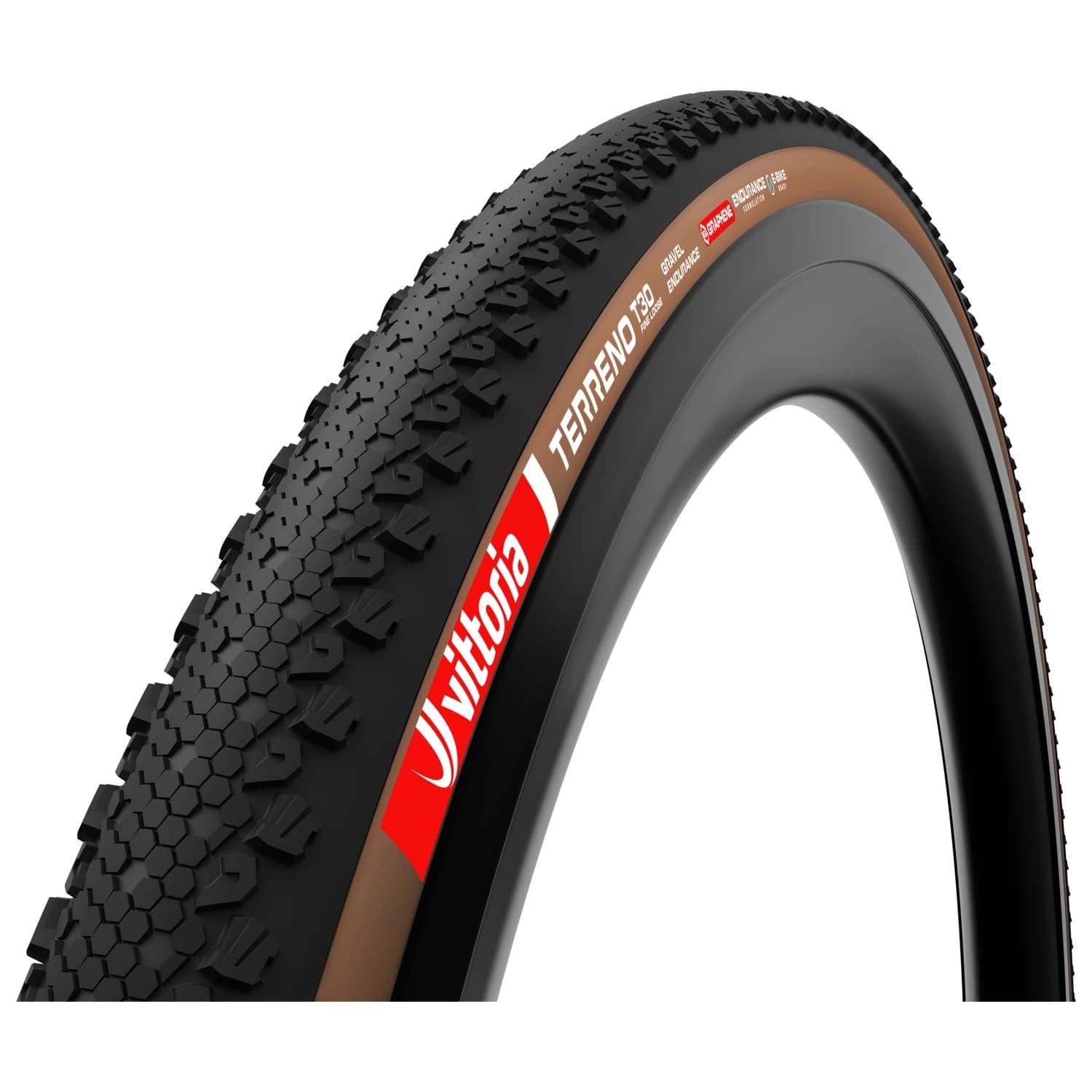 Гума за шосейно колоездене Vittoria Terreno T30 FL GRV Endurance 28'' (45-622) Fold. Bicycle tire - Brown / Black
