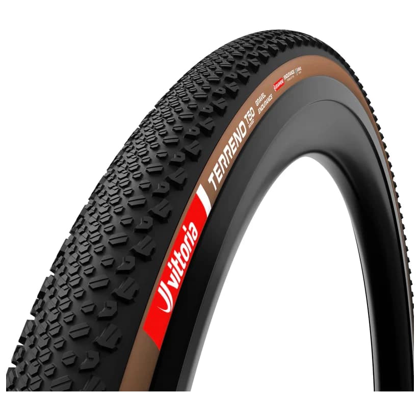 Гума за шосейно колоездене Vittoria Terreno T50 Mixed Gravel End. 28''(45-622) Fold. Bicycle tire - Brown / Black