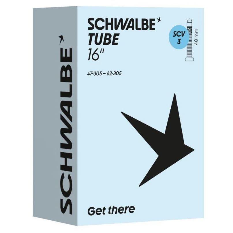 Вътрешна гума Schwalbe SCV3 16'' (47/62-305) Inner tube - Black