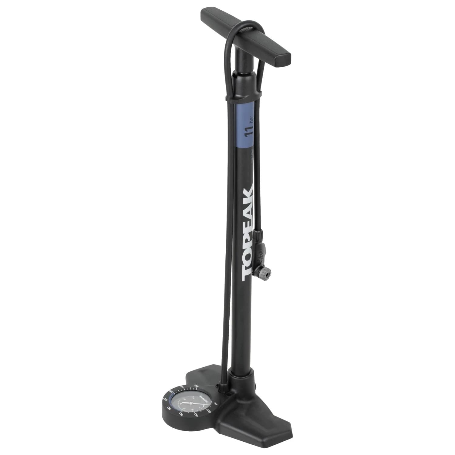 Крачна помпа Topeak JoeBlow Roadie EX mit TwinHead Upright pump - Black / Blue