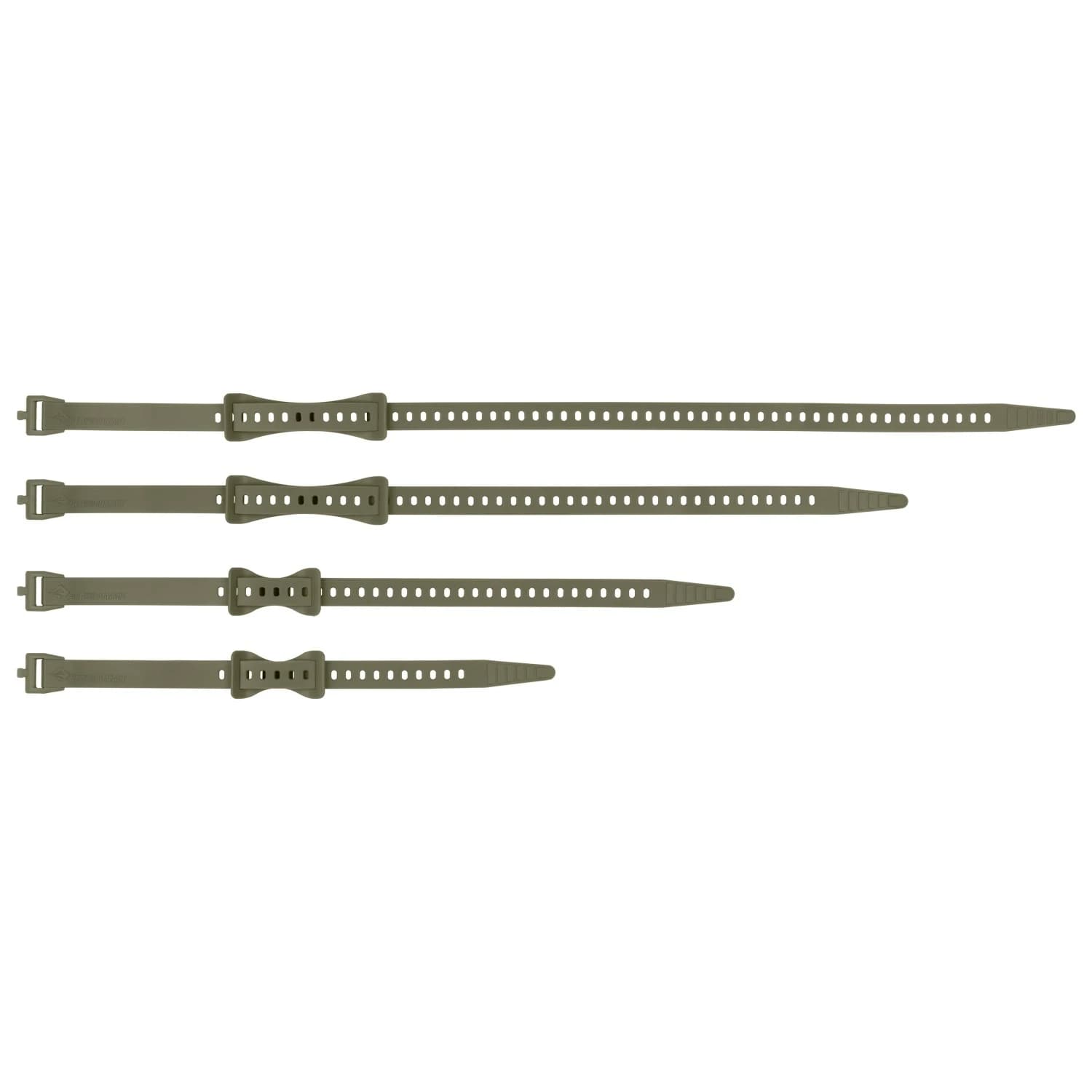 Пристягащ ремък Sea to summit Stretch-Loc Mini Strap Set (4 Pieces) Hanger loop - Burnt Olive