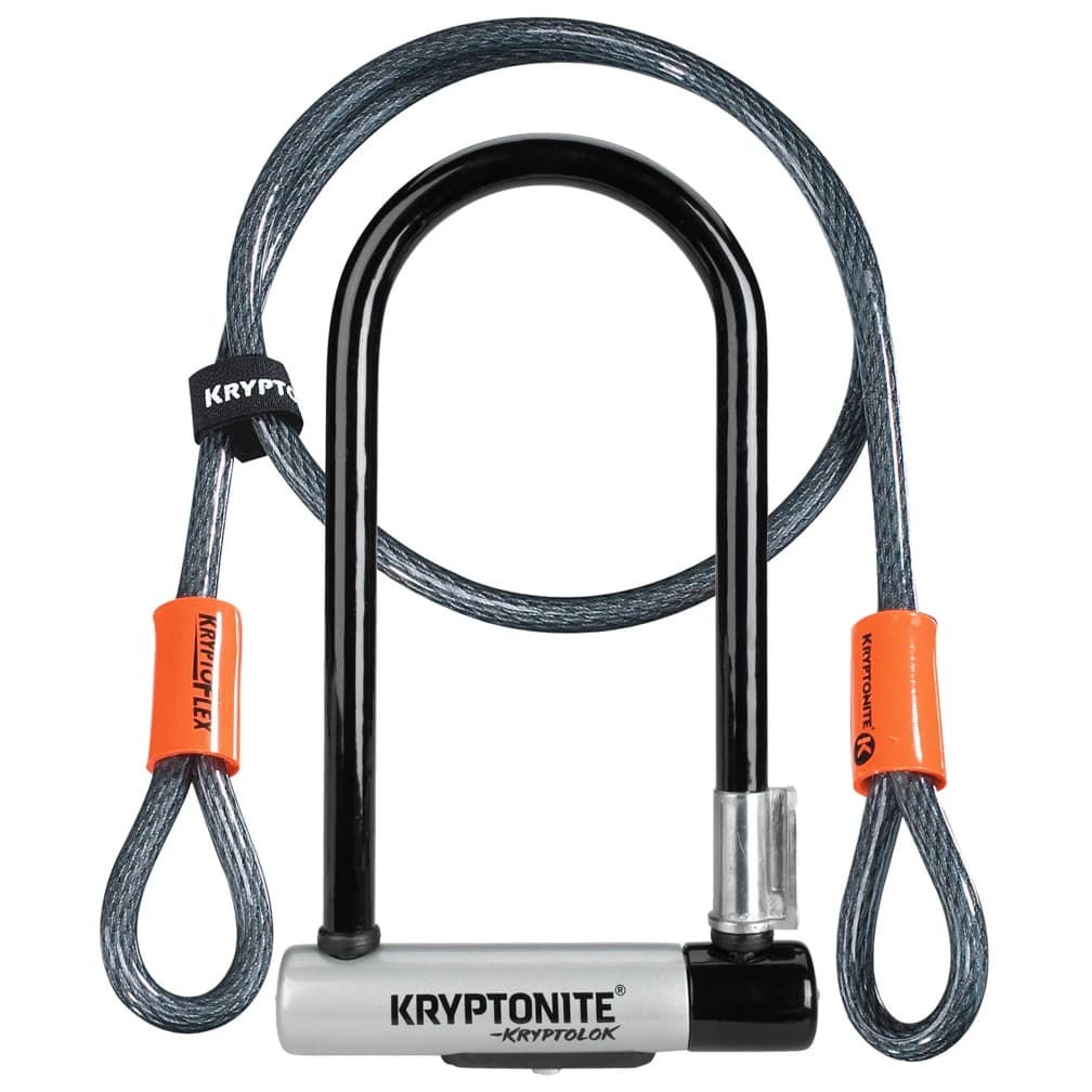 U-образен катинар Kryptonite KryptoLok Standard + KFlex Bike lock - Black