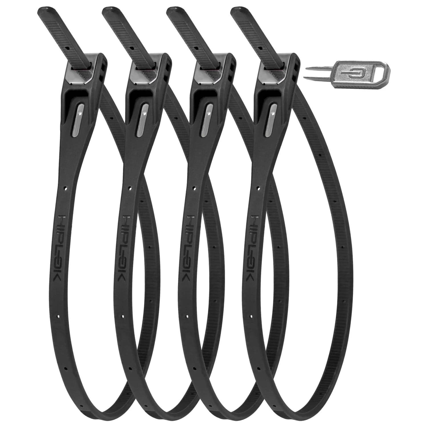 Кабелен катинар Hiplok Z Lok 4 Pack Bike lock - All Black