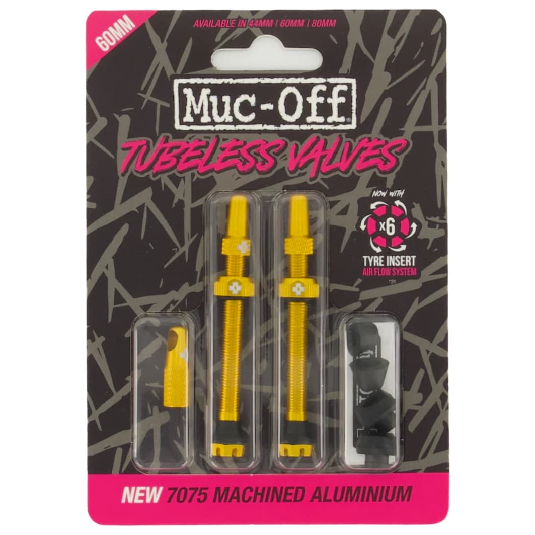 Комплект Muc Off Tubeless Valve Kit V2 Universal For MTB & Road Bicycle valve - Gold