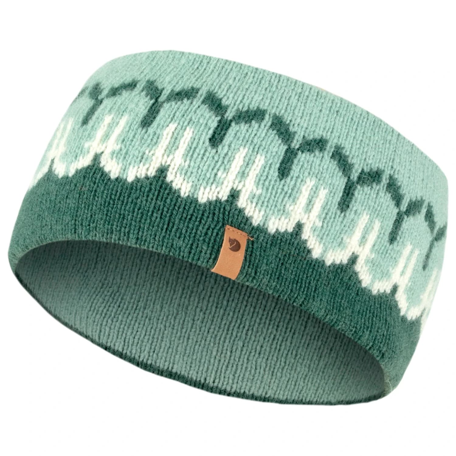 Лента за глава Fjällräven Övik Path Knit Headband - Deep Patina / Misty Green