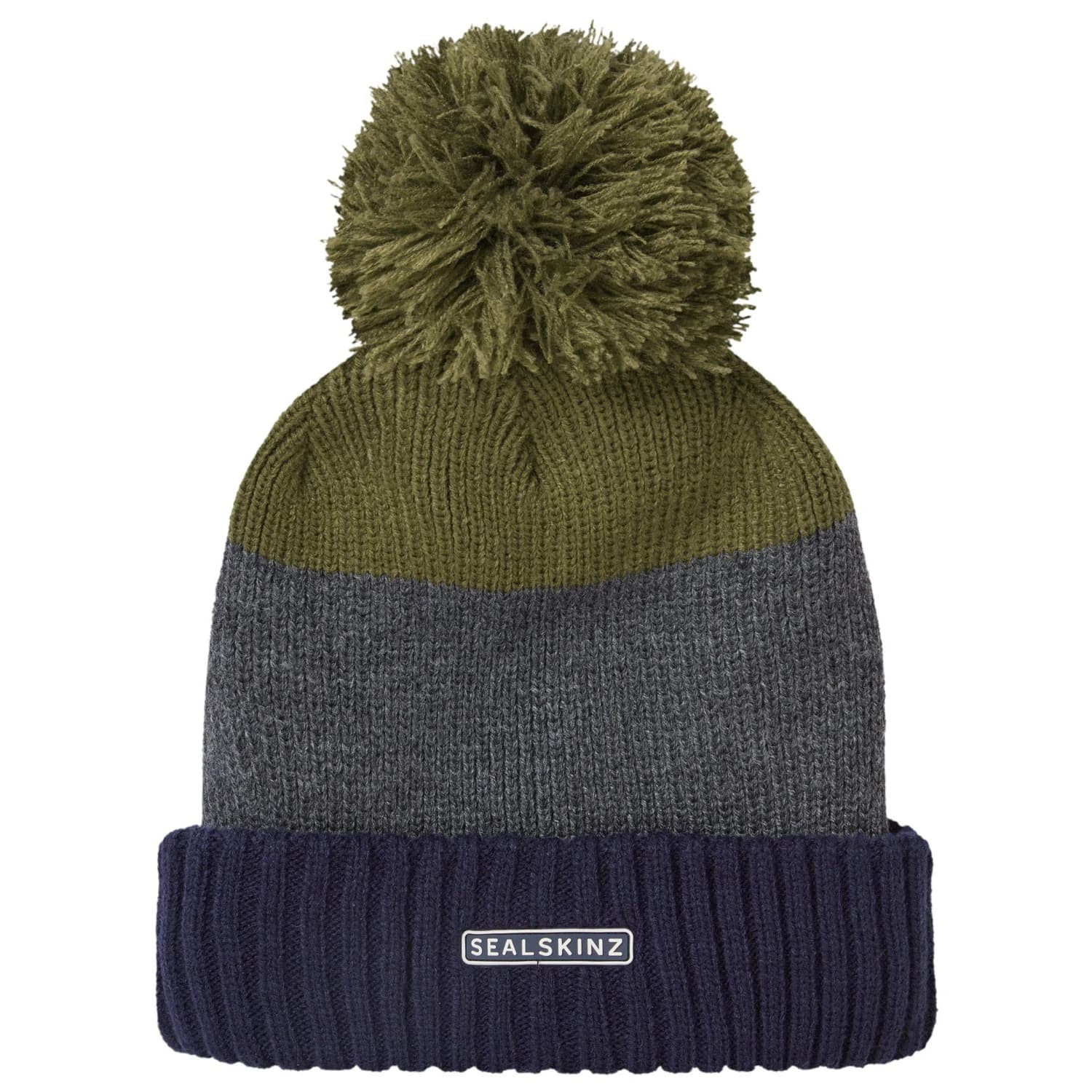 Зимна шапка (beanie) Sealskinz Flitcham Beanie - Navy / Grey / Olive
