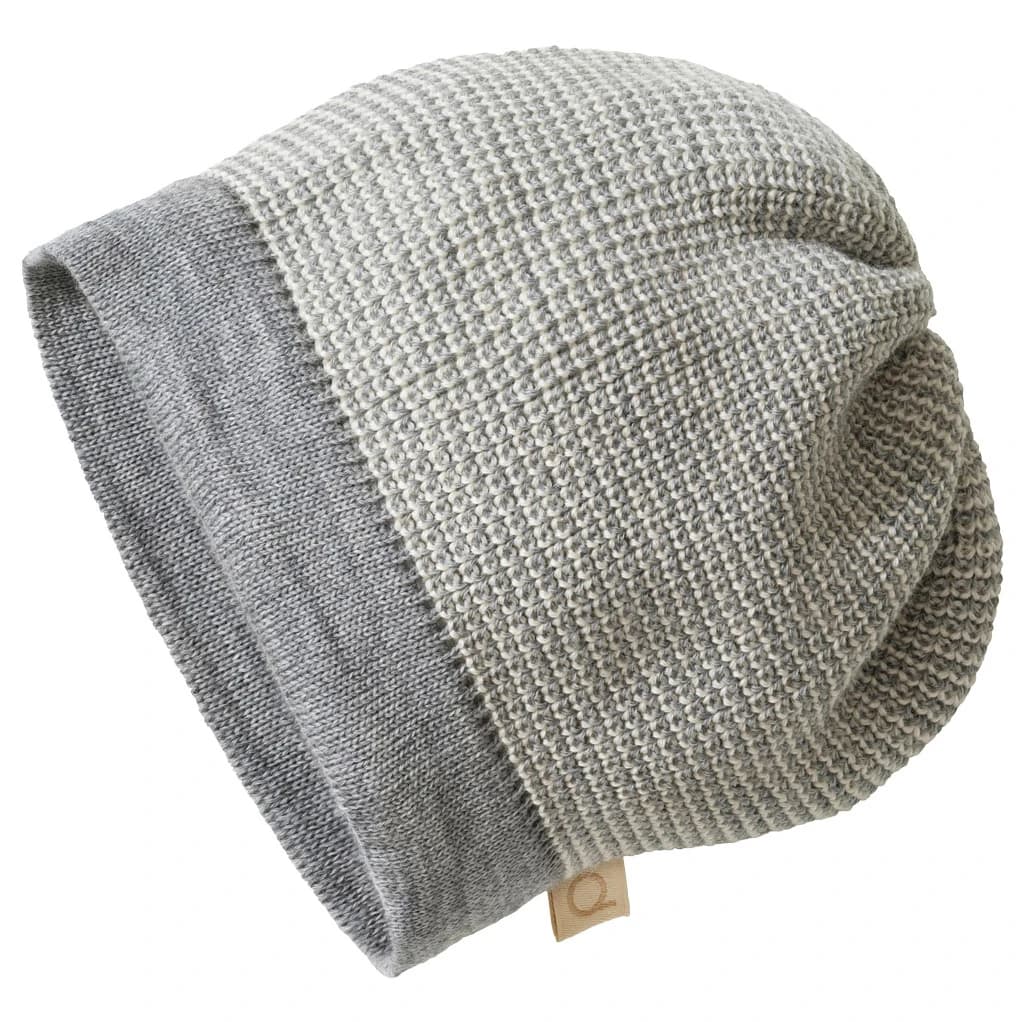 Детска зимна шапка (beanie) disana Kid's Beanie - Grau / Natur