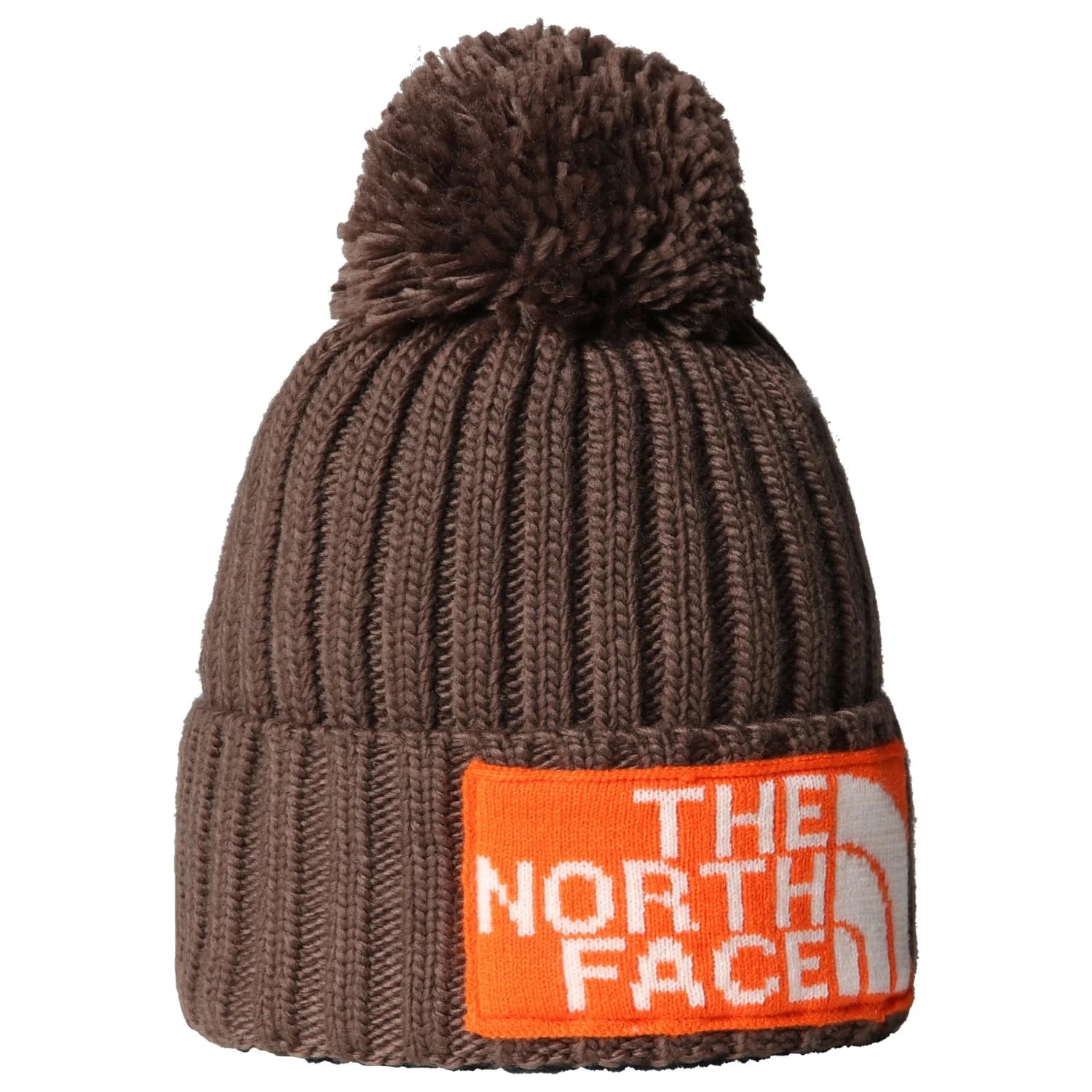 Зимна шапка (beanie) The north face Heritage Ski Tuke Beanie - Smokey Brown / TNF Orange