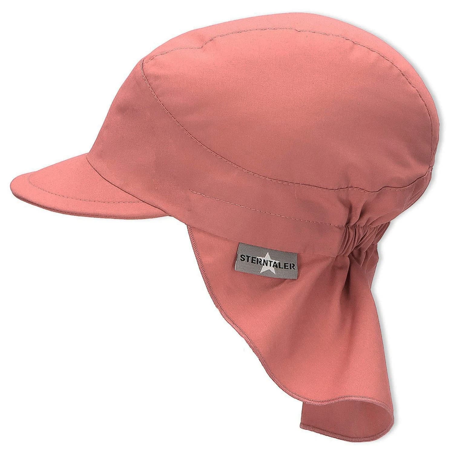 Детска шапка с козирка Sterntaler Kid's Peaked Cap with Neck Protection Uni Cap - Rosewood